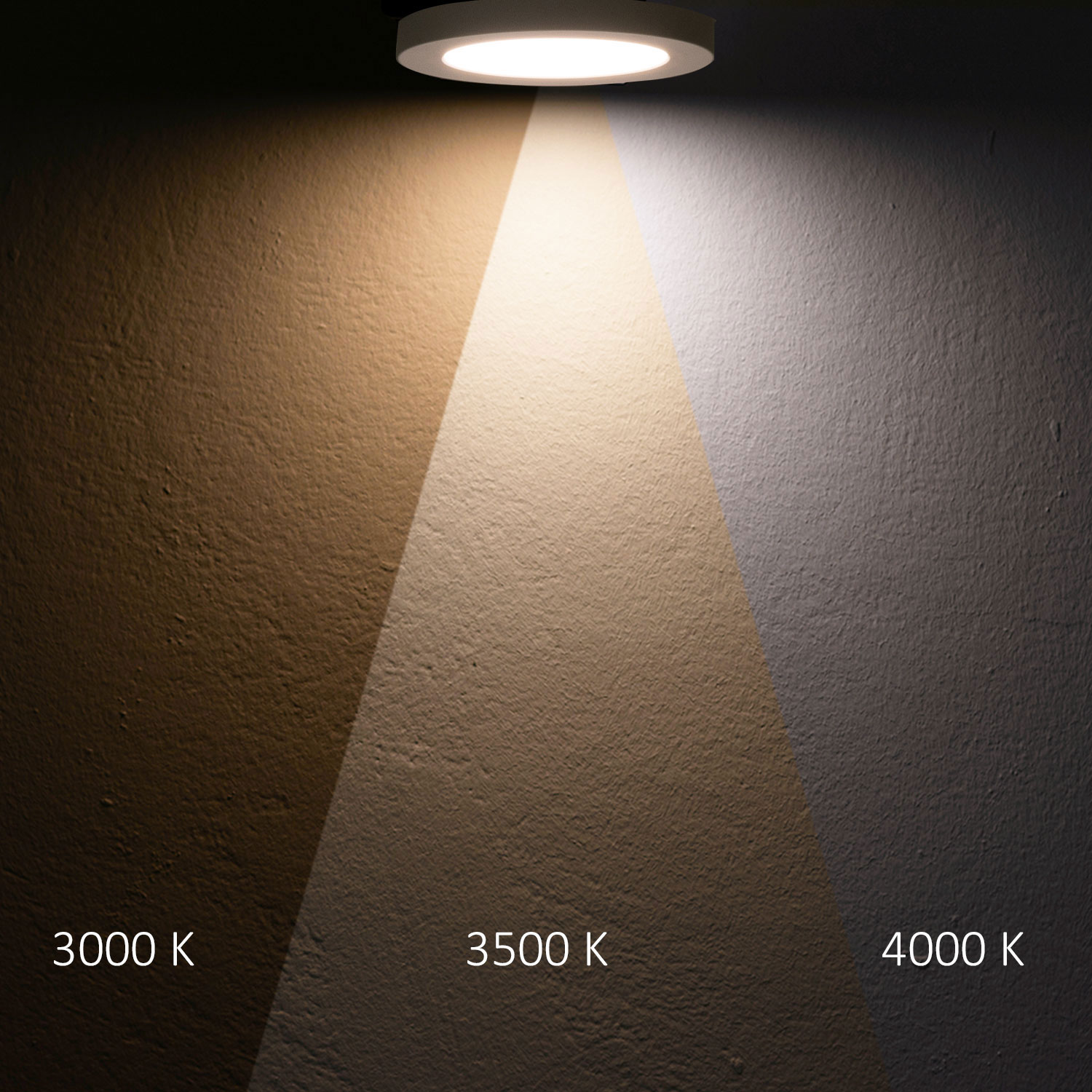 LED Aufbau/Einbauleuchte Flex Pro DN235, 16W, weiß, 120lm/W, 3000|3500|4000K, dimmbar
