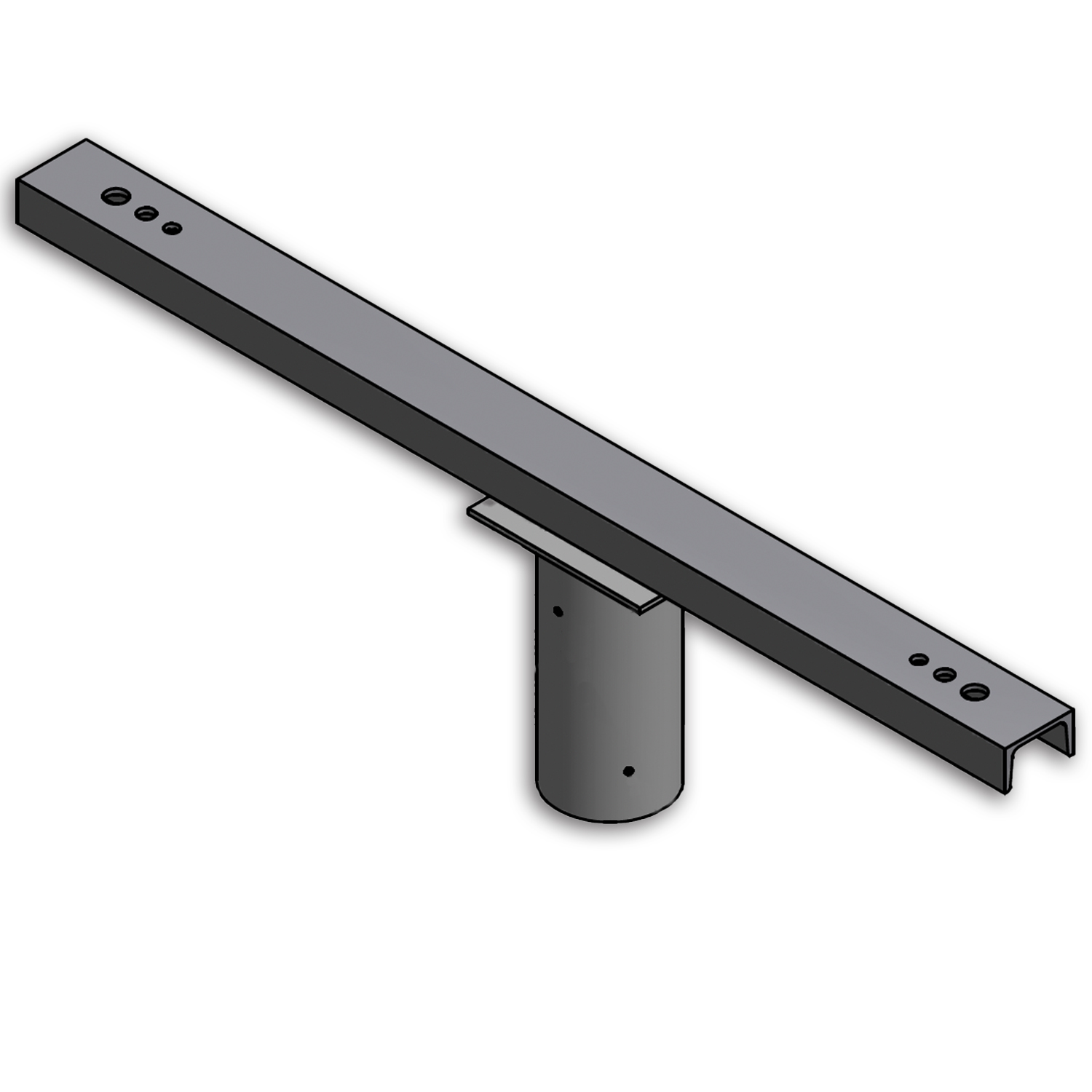 Traverse mit Zopfmaß 89/108mm für 2 Flutlichter