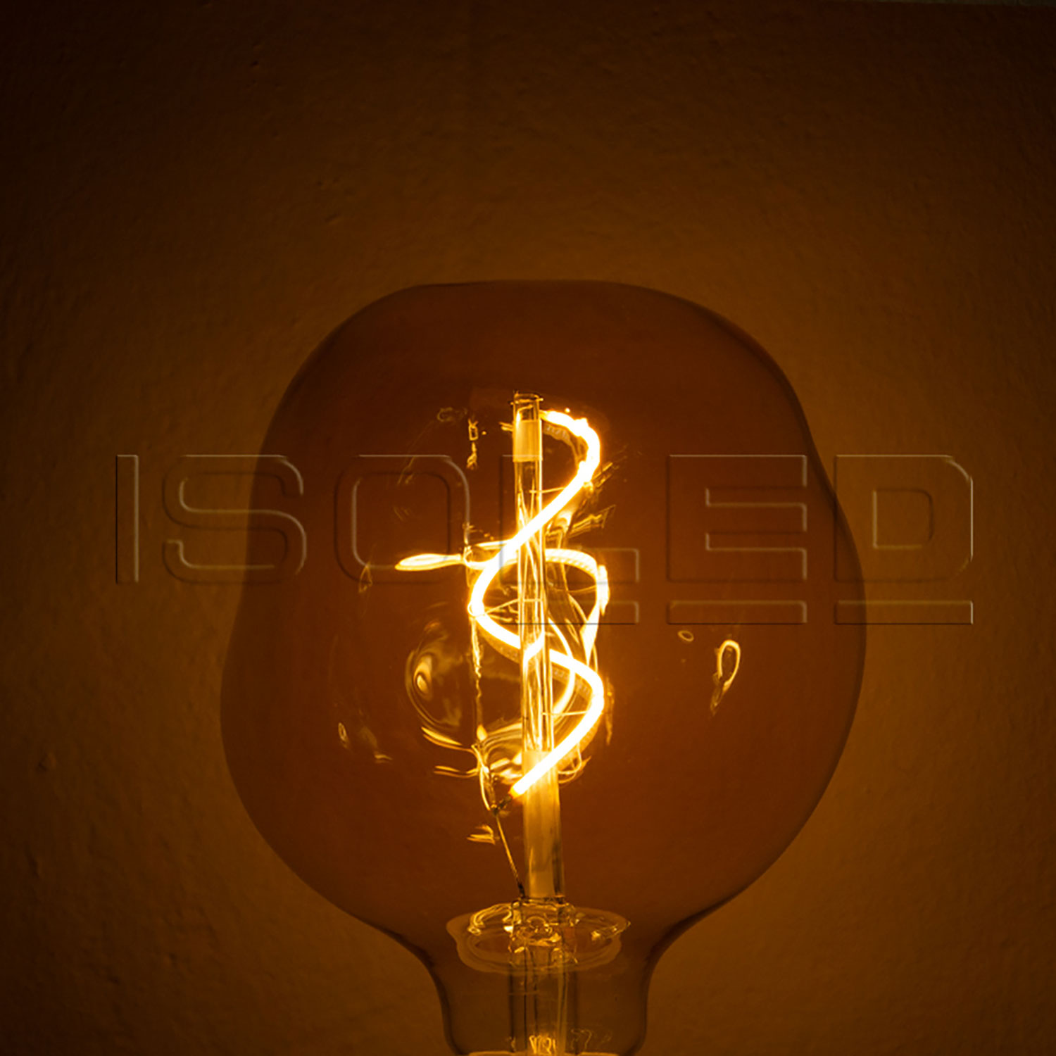 E27 Vintage Line LED Dekobirne 125, 4W ultrawarmweiß, Glas amber, dimmbar