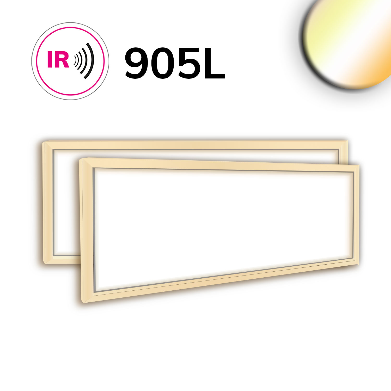 LED Leuchtrahmen H25, Innenformat 592x1500mm, 86W, weißdynamisch, CRI92