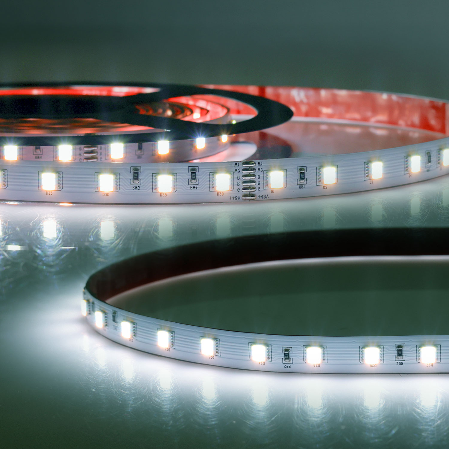 LED SIL RGB+WW+KW CCT Flexband, 48V DC, 20W, IP20, 5in1 Chip, 10m Rolle, 60 LED/m