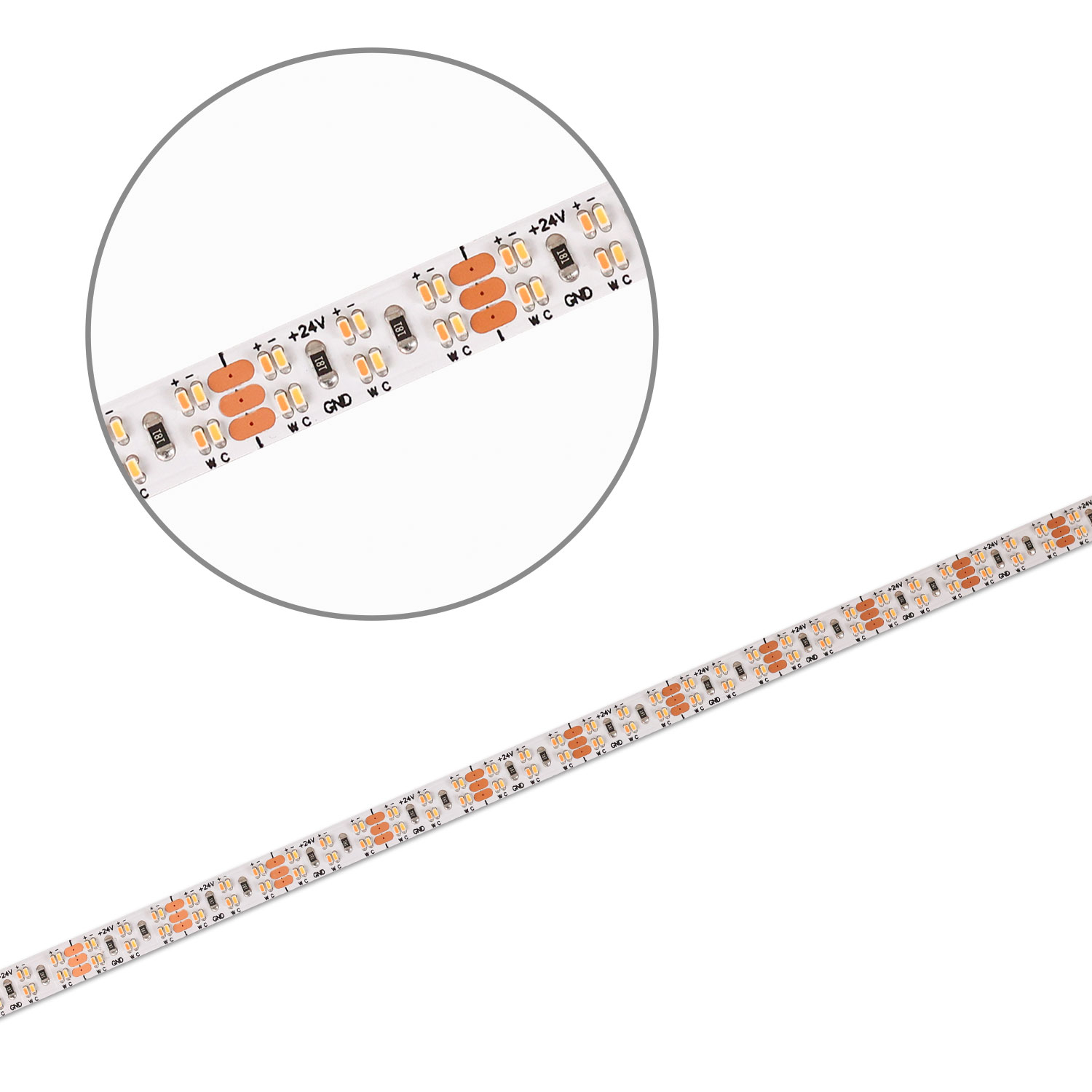 LED CRI919/940 CCT Flexband, 24V DC, 20W|20W, IP20, 5m Rolle, 480 LED/m