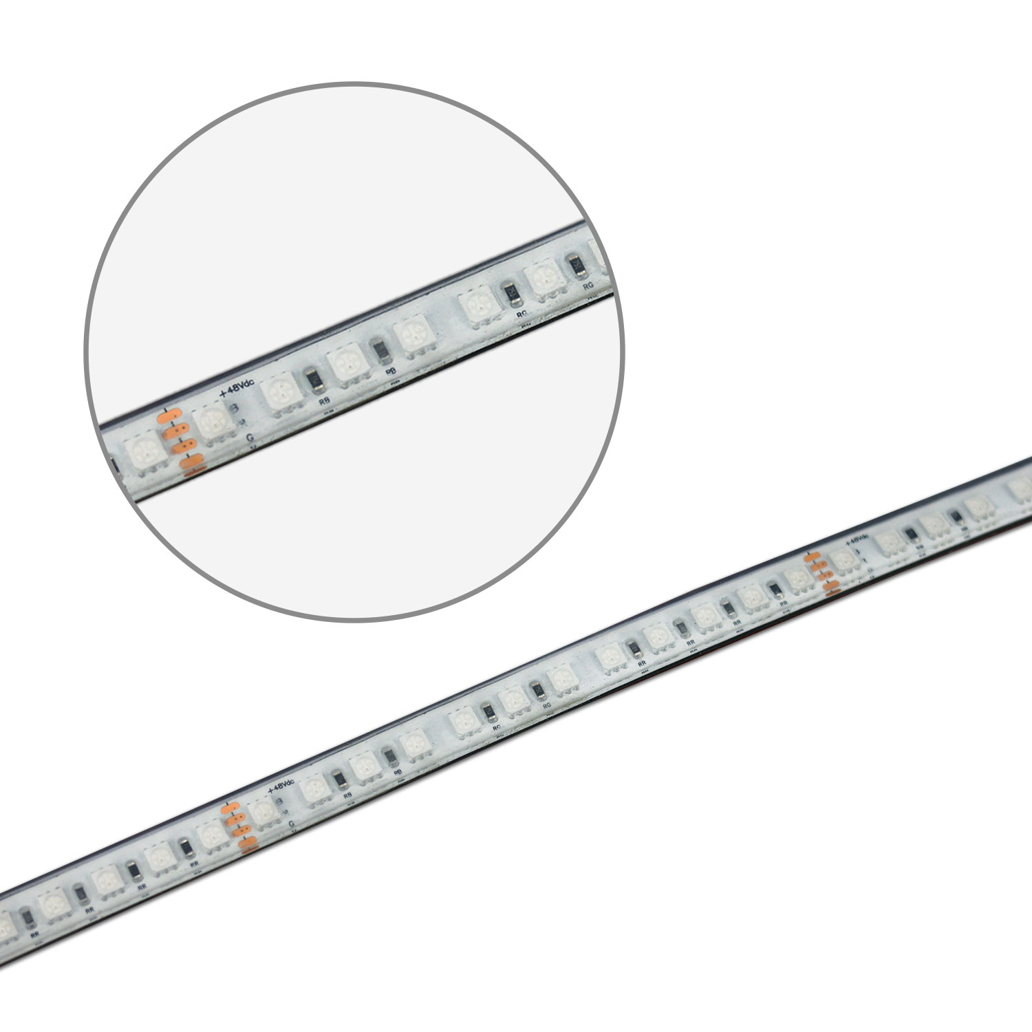 LED AQUA RGB 48V Flexband, 14,4W, IP68, 3in1 Chip, 20m Rolle, 96 LED/m