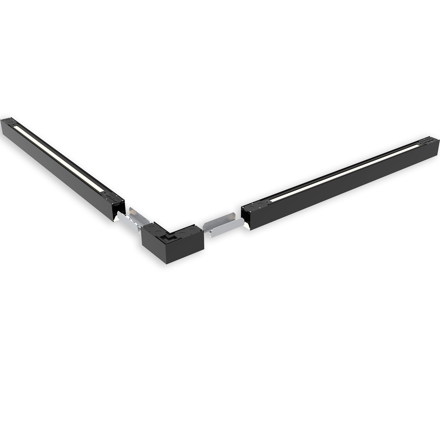 L-Verbinder für Aufbau/Hängeleuchte LINKLINE50 schwarz