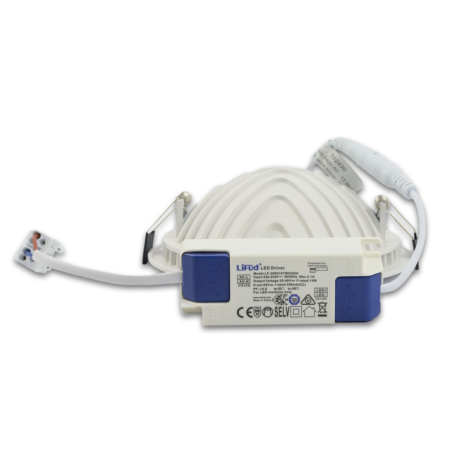 LED Downlight LUNA 15W, indirektes Licht, weiß, warmweiß, dimmbar