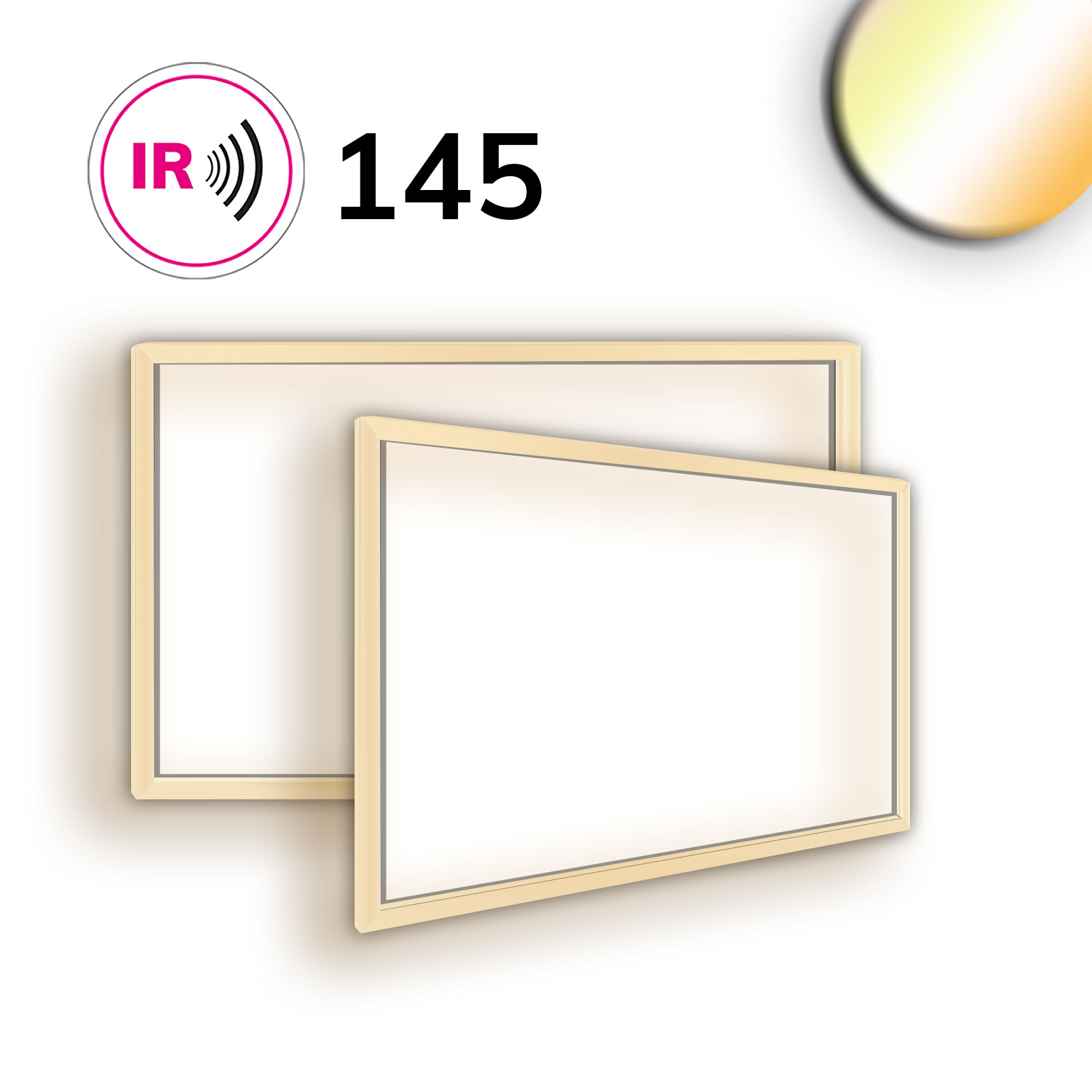 LED Leuchtrahmen H25, Innenformat 320x520mm, 36W, weißdynamisch, CRI92