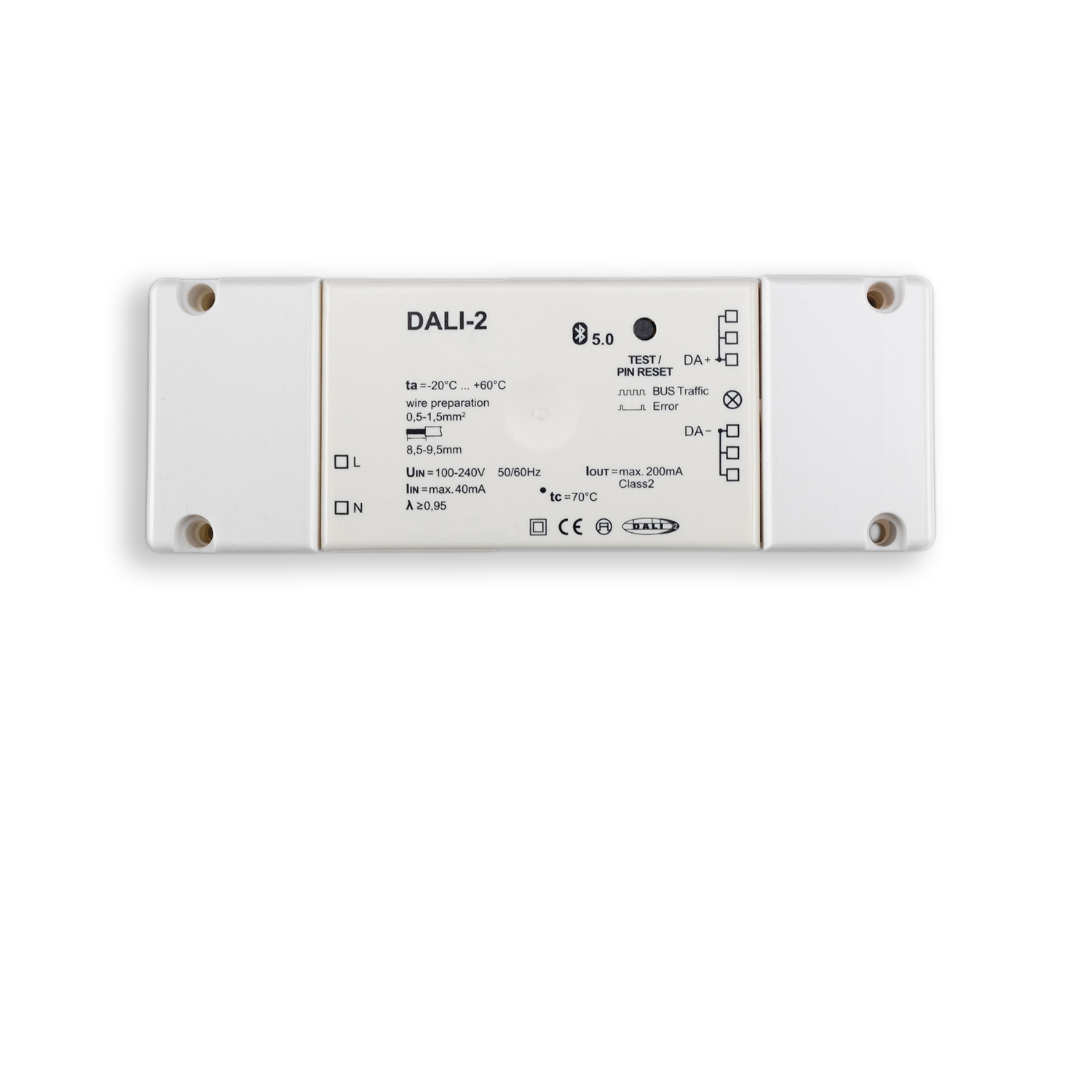 DALI-2 Interface Bluetooth 5.0 Master-Controller inkl. App + 250mA DALI PS, 100-240V AC