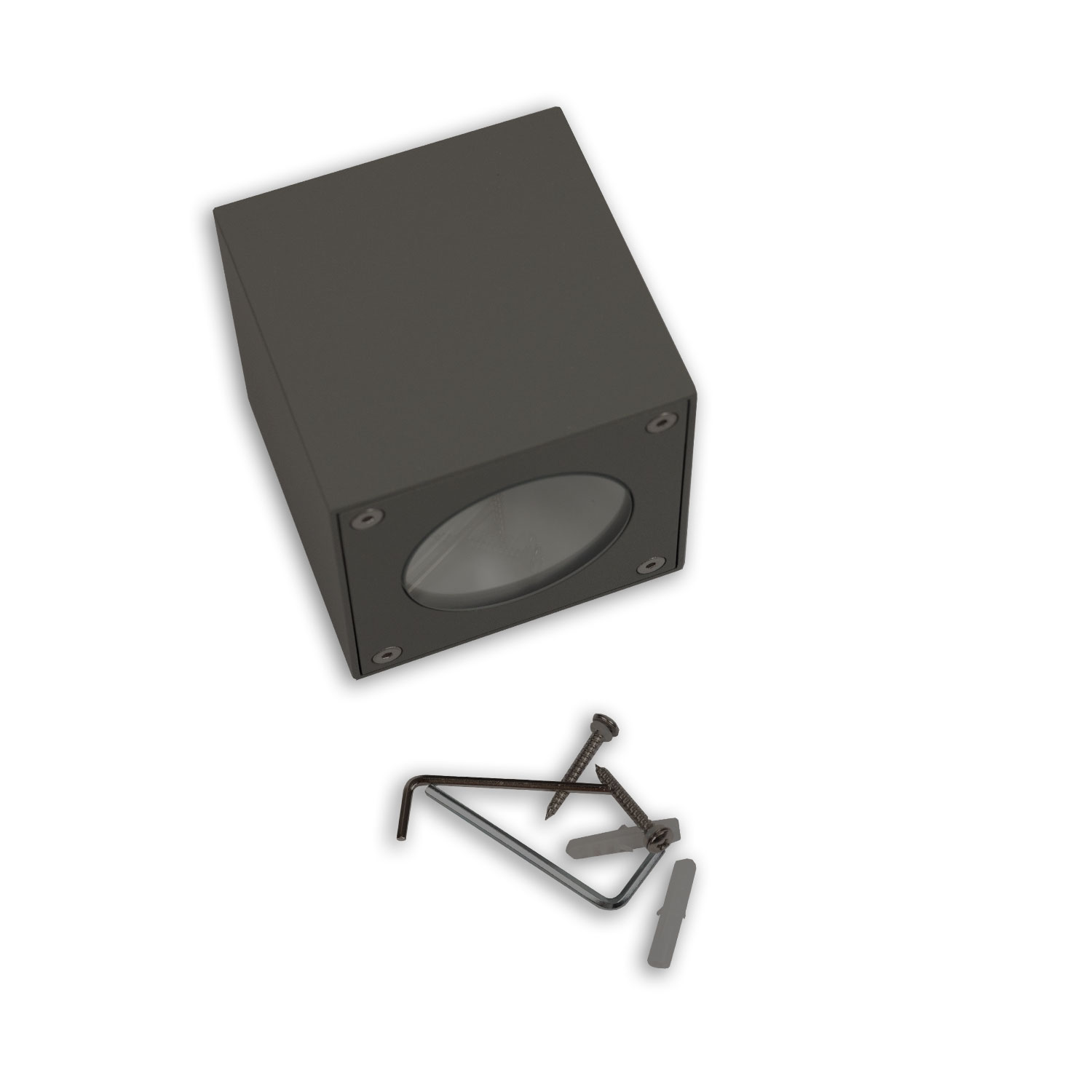 LED Wandleuchte Up&Down 2x3W CREE, IP54, anthrazit, warmweiß