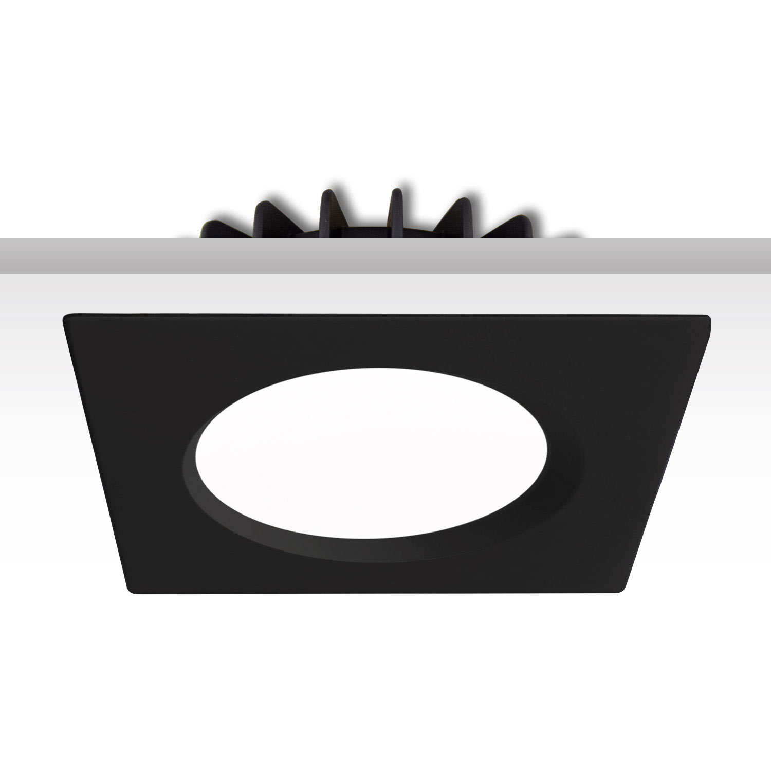 Cover Aluminium rückversetzt schwarz für Sys-90
