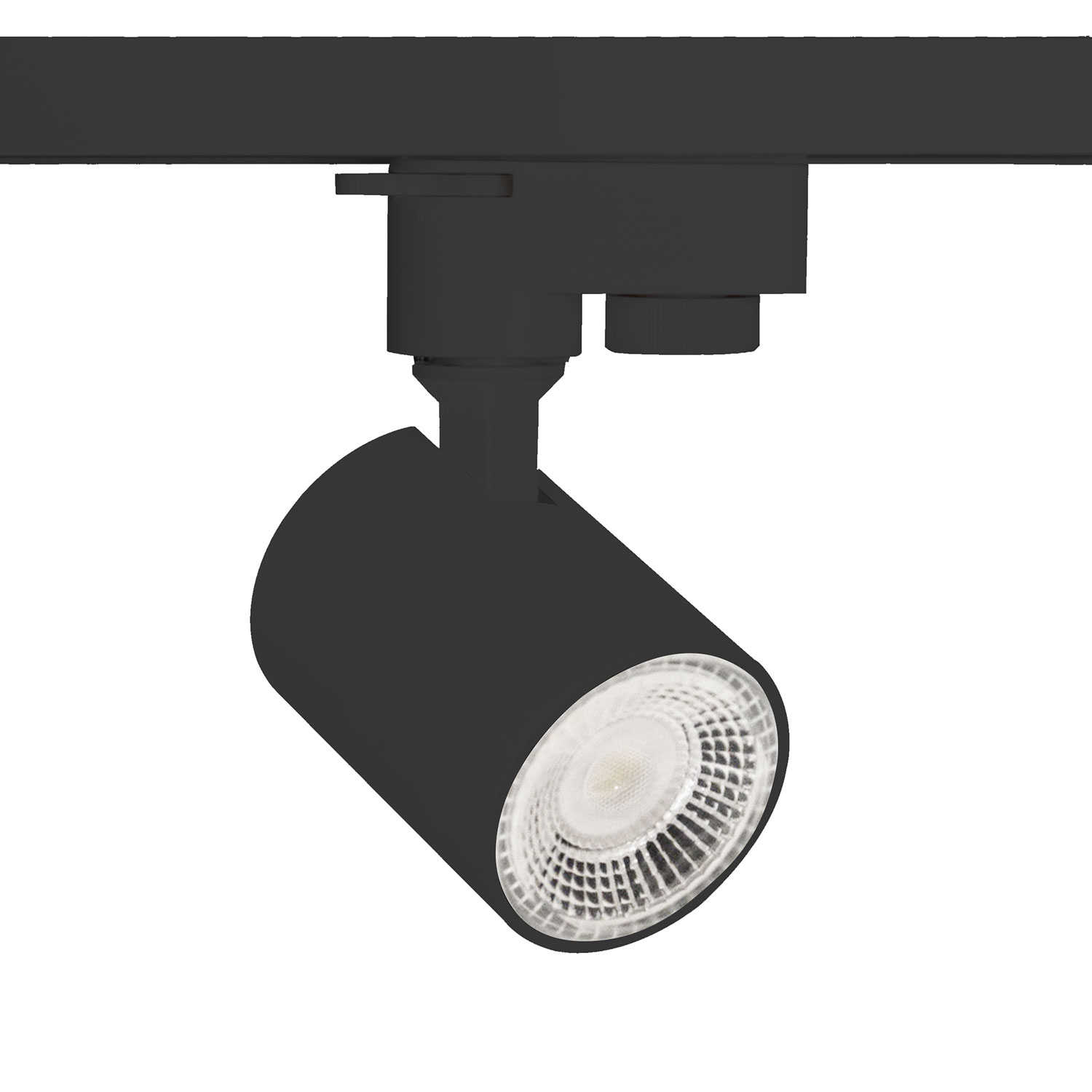 3-Phasen Schienen-Adapter Mini für GU10-Spots, schwarz matt