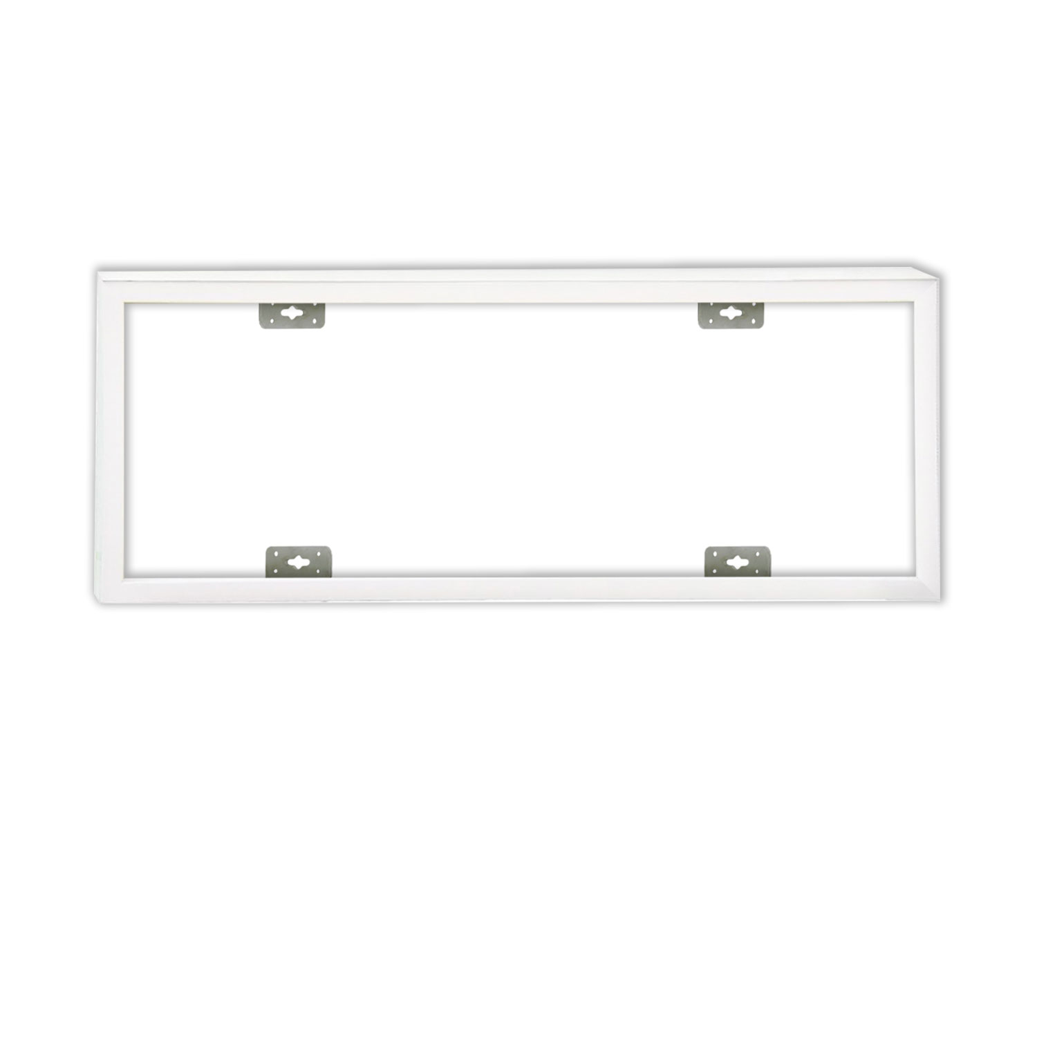 Aufbaurahmen weiß RAL 9016, Höhe 7cm, für LED Panels 300x1200, steckbare Schnellmontage