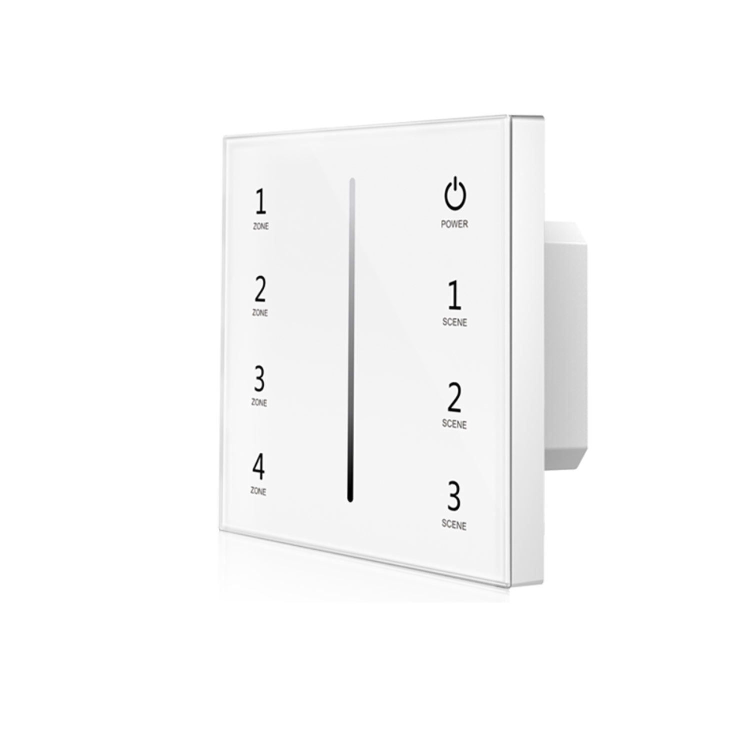 Sys-Pro 4 Zonen Einbau-Touch-Funk-Bedienung 4x0-10V Output,weiß, 100-240V