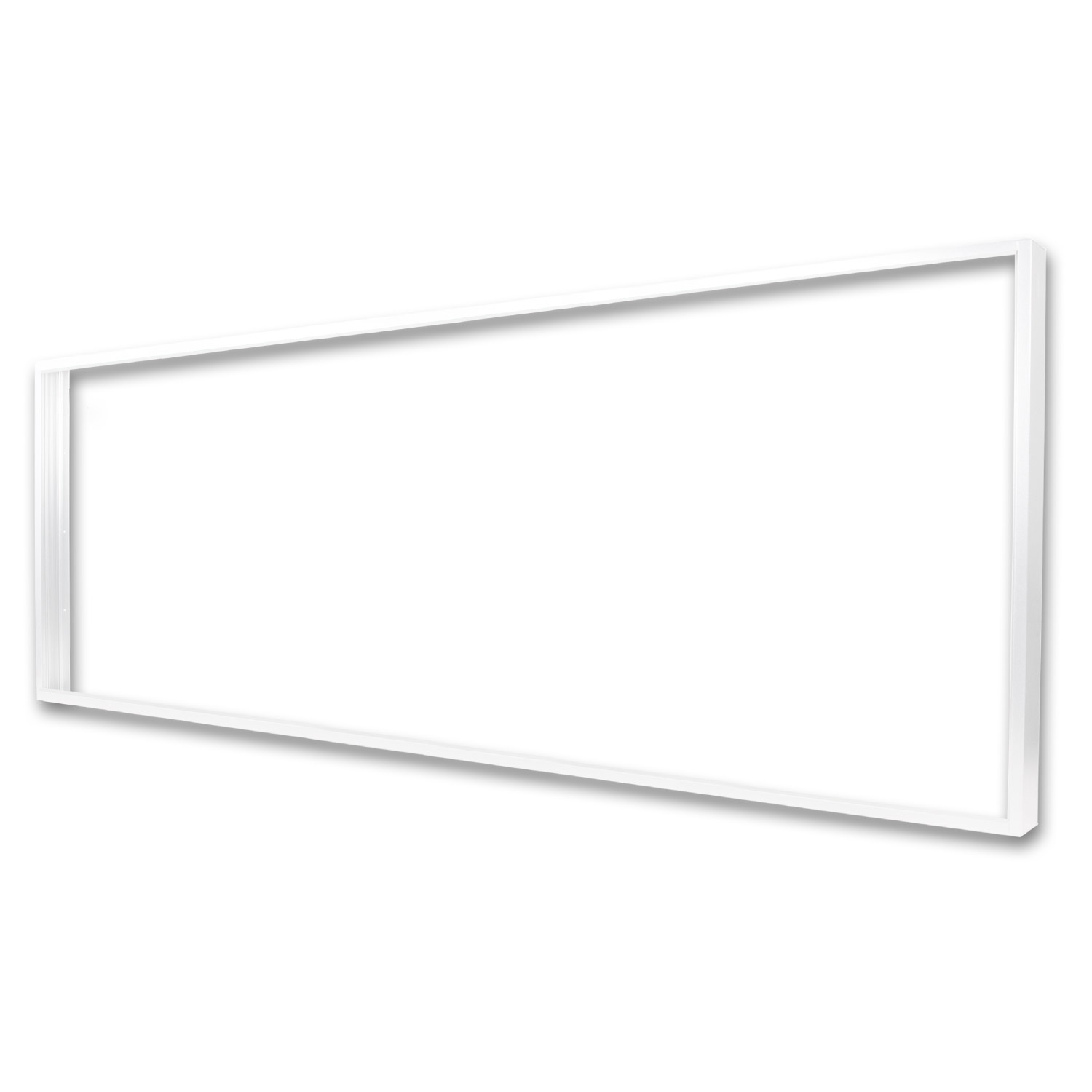 Aufbaurahmen weiß RAL 9016, Höhe 7cm, für LED Panels 308x1550, steckbare Schnellmontage