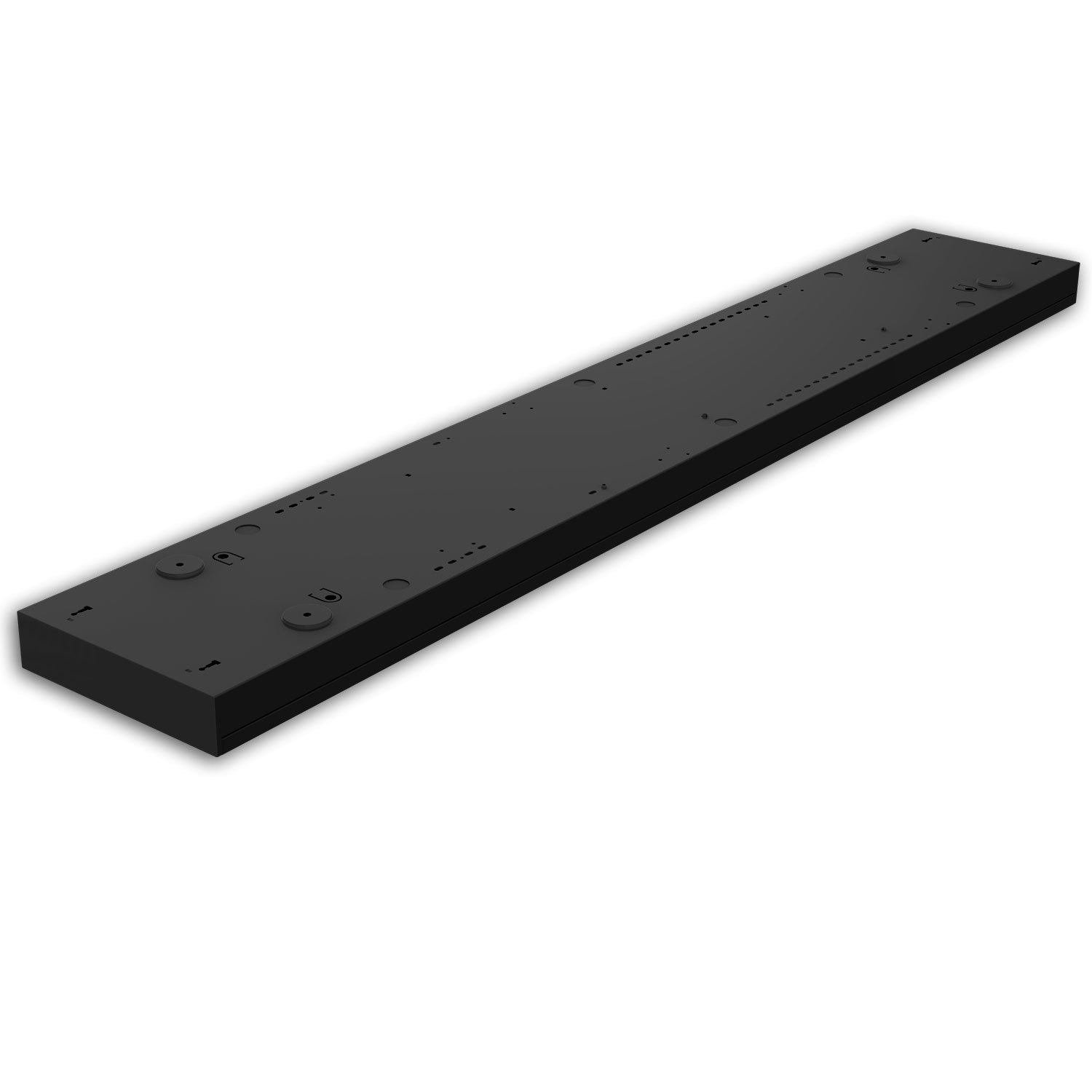 LED Langfeldleuchte, 120x20cm, schwarz, PowerSwitch 25|30|35|40W, UGR
