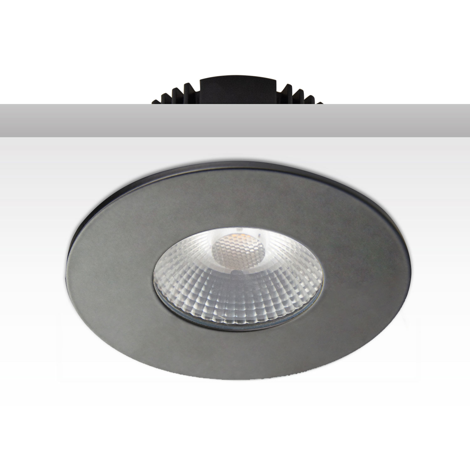 Cover Aluminium rund schwarz matt für Sys-68