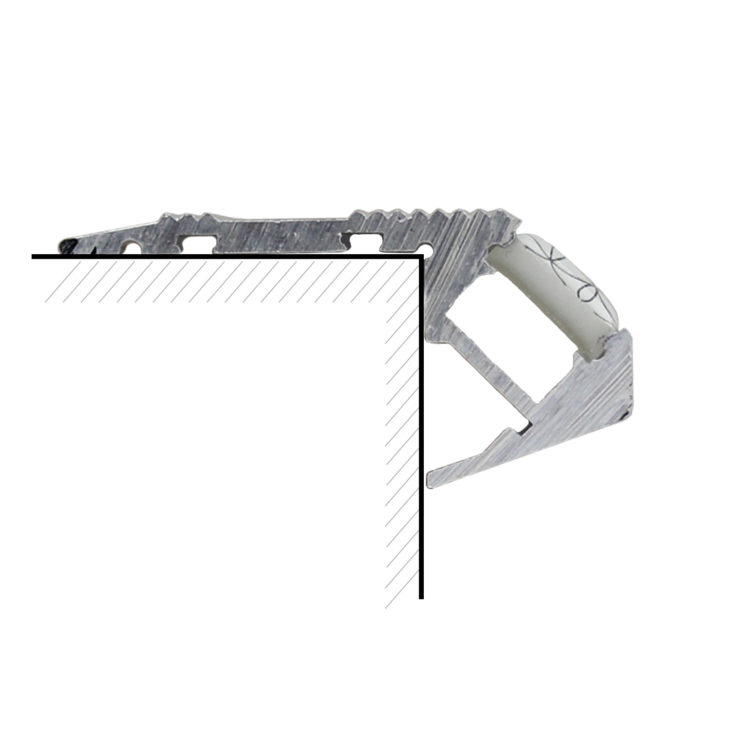 LED Treppenprofil STAIRS12, eloxiert 200cm
