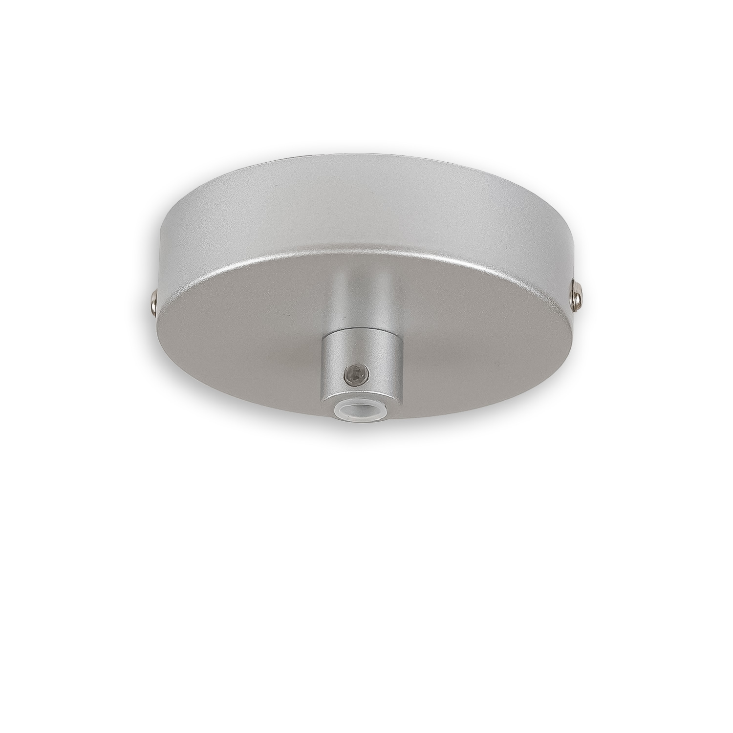 Deckenbaldachin rund, grau, für Kabel mit bis zu max. 9,8mm Manteldurchm.
