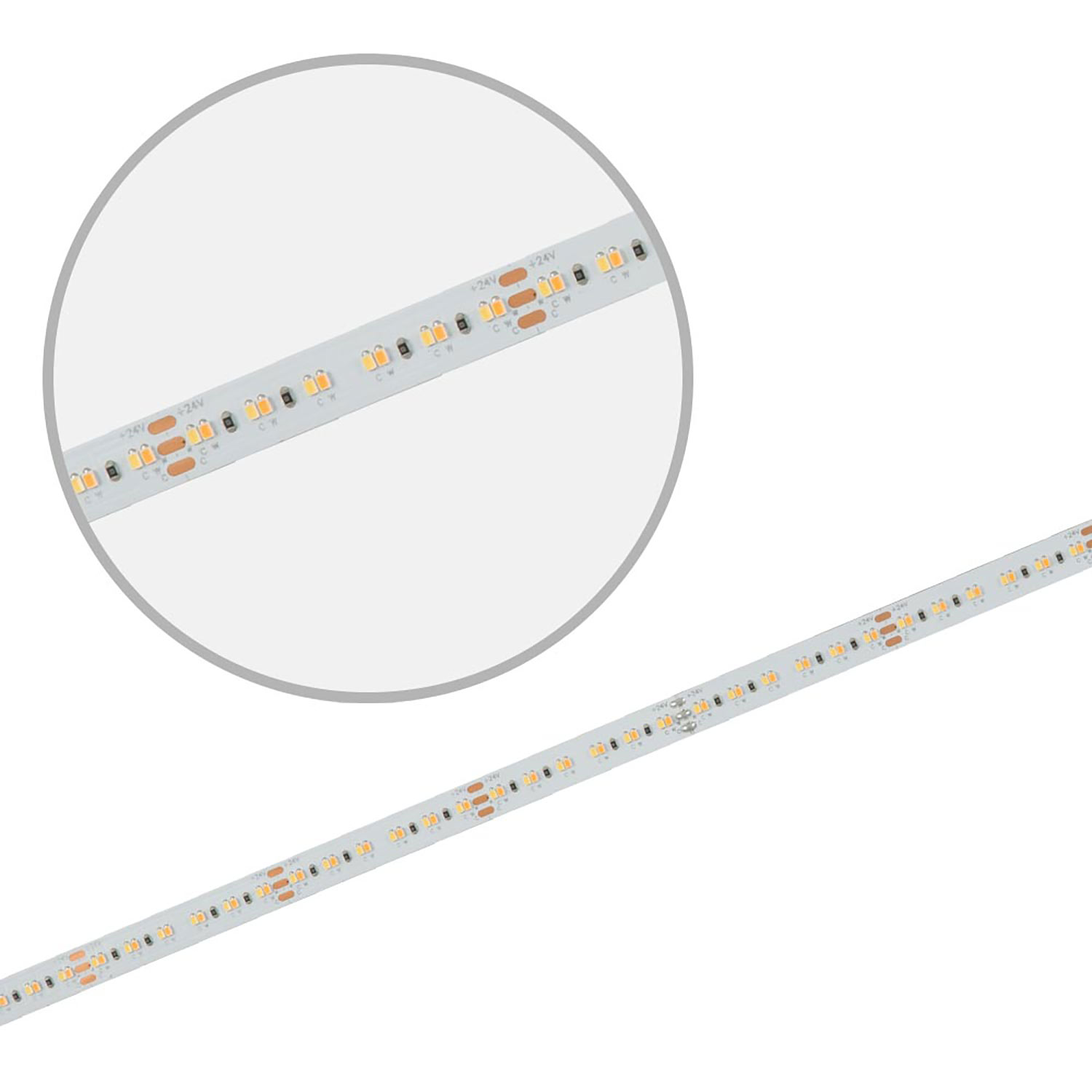 LED CRI918/940 Linear10 CCT Flexband, 24V DC, 10W+10W, IP20, 5m Rolle, 240 LED/m