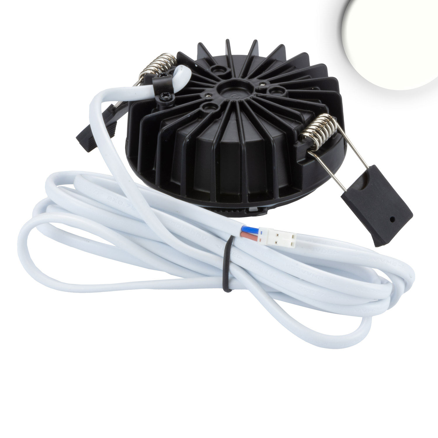 LED Einbaustrahler Sys-90 MiniAMP, 10W, 24V DC 4000K, CRI92, dimmbar (exkl. Cover)