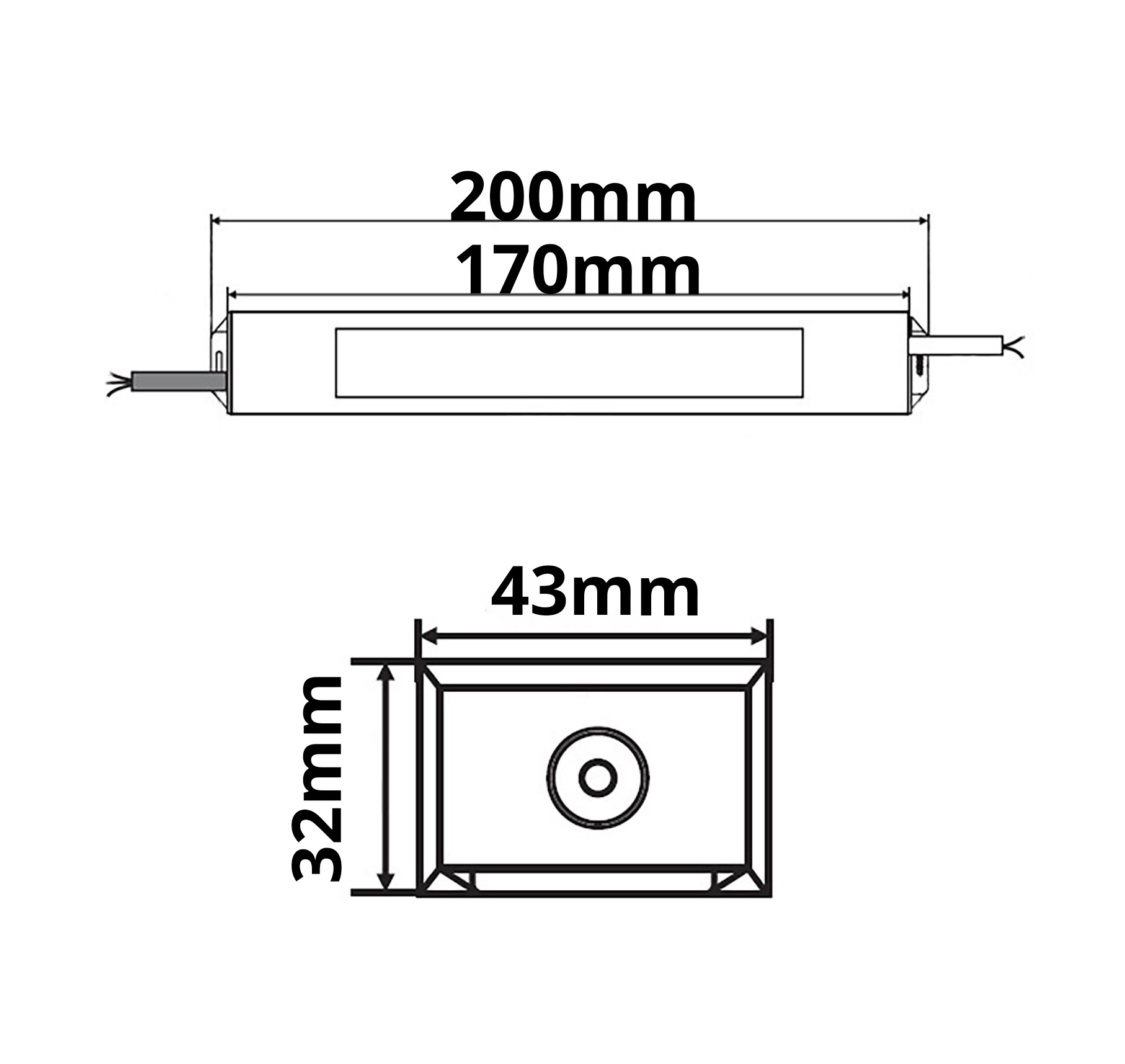 LED Trafo 24V/DC, 0-60W, IP66, Powersync