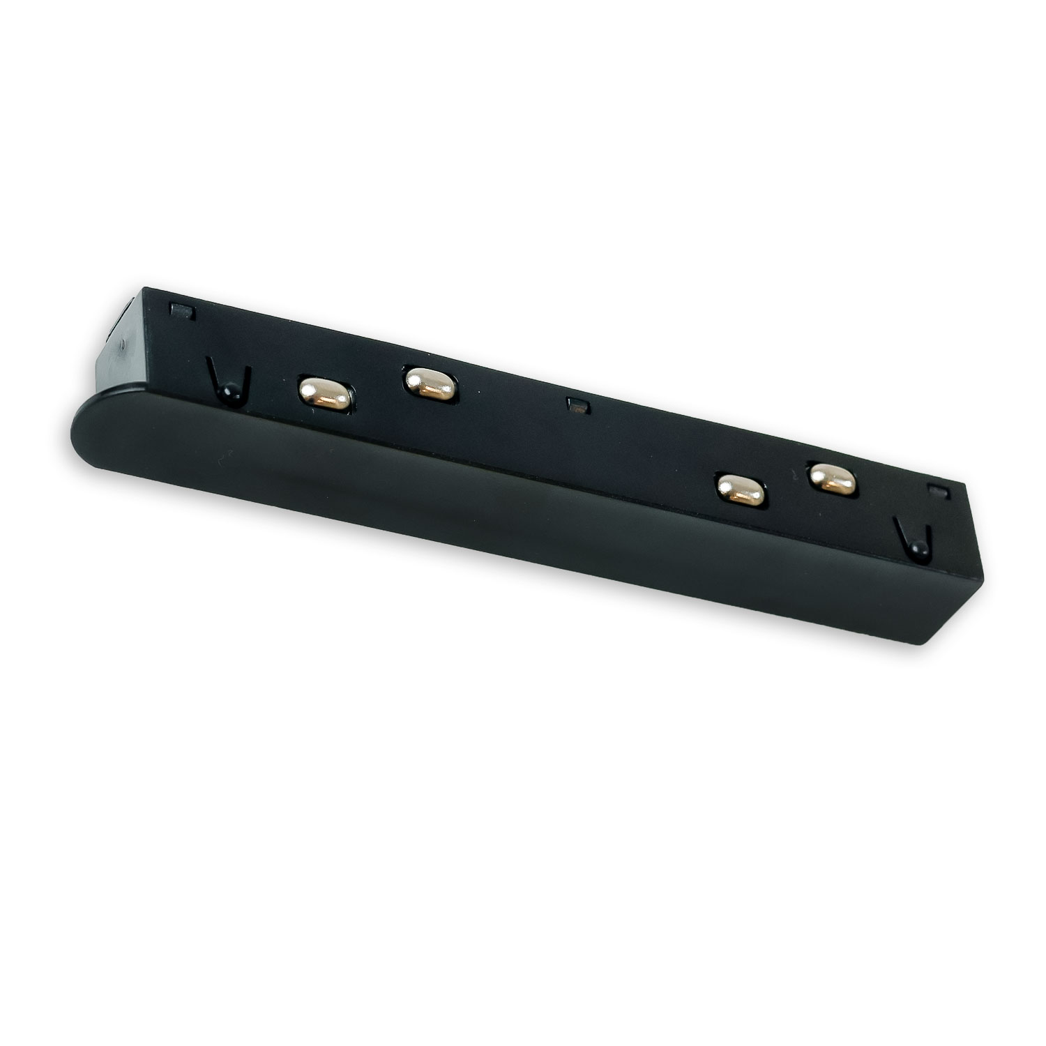 Track48 Linear-Verbinder-Mini, starr, stromführend, schwarz, max. 6A, 4-polig