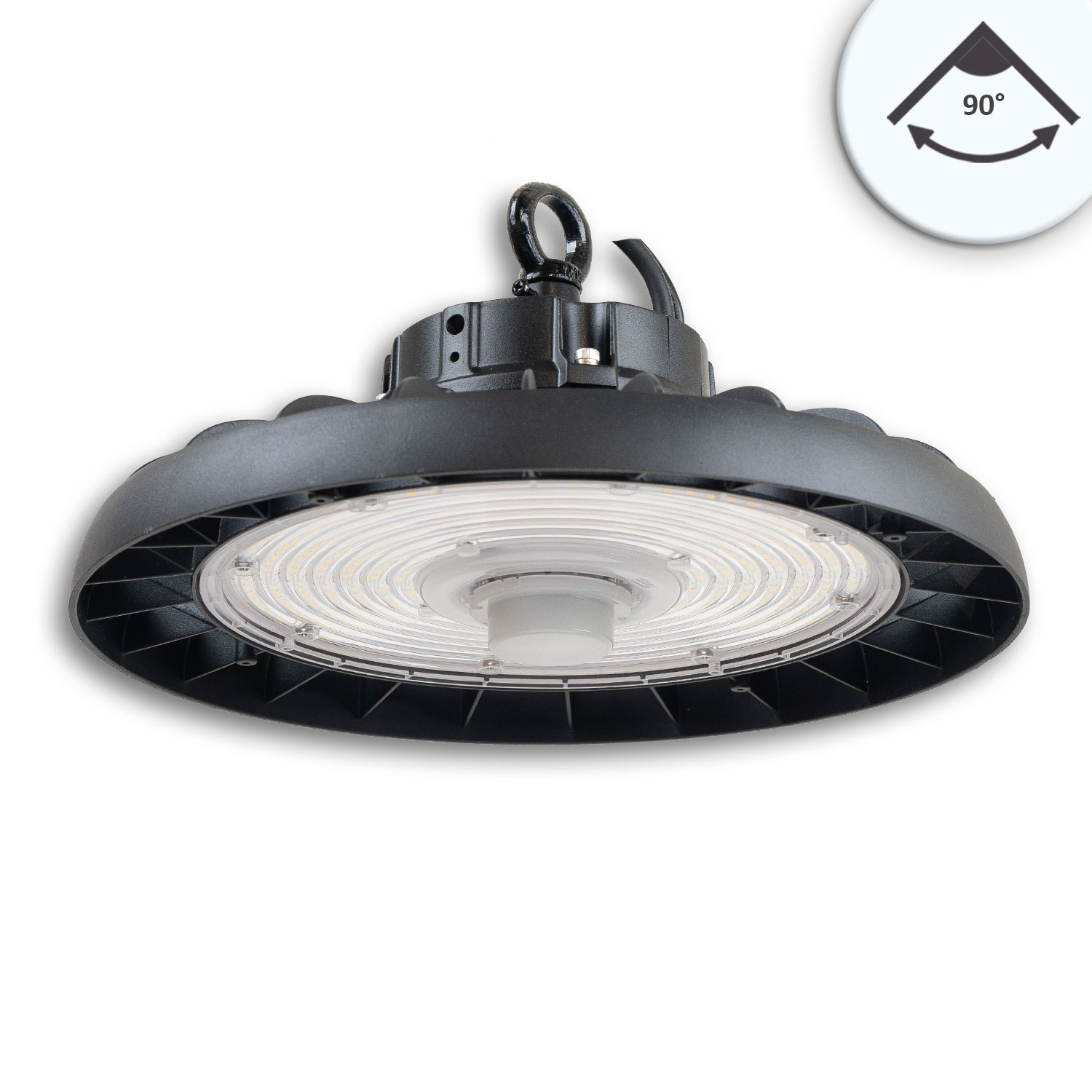 LED Hallenleuchte FL2, PowerSwitch 120W|150W|200W, 90°, IK10, IP65, 1-10V dimmbar, kaltweiß