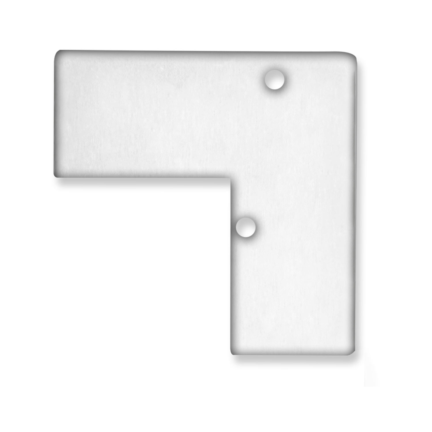 Endkappe EC93 Aluminium eloxiert für Profil HIDE ANGLE inkl. Schrauben