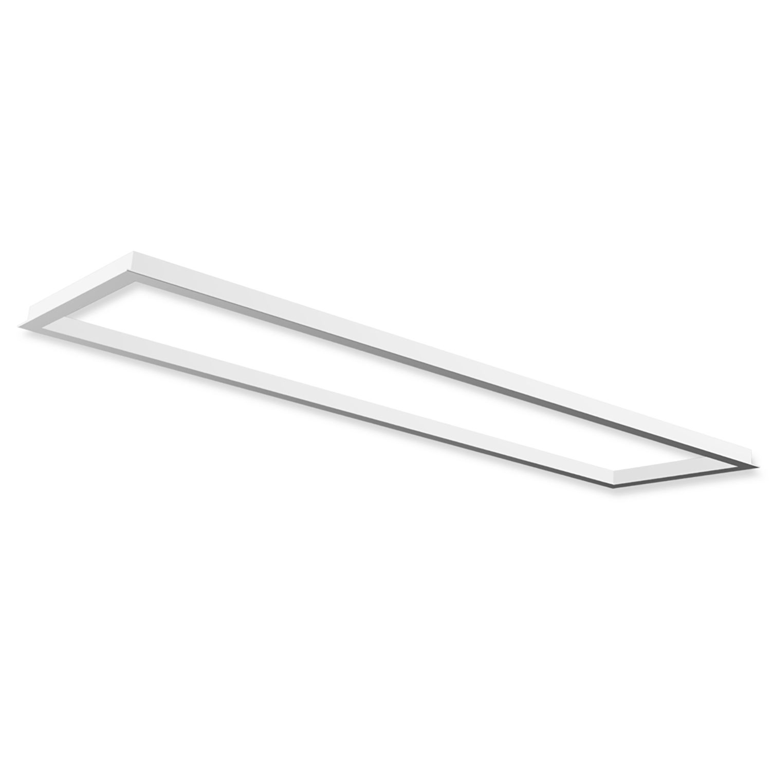 Einbaurahmen weiß RAL 9016 für LED Panel 300x1200