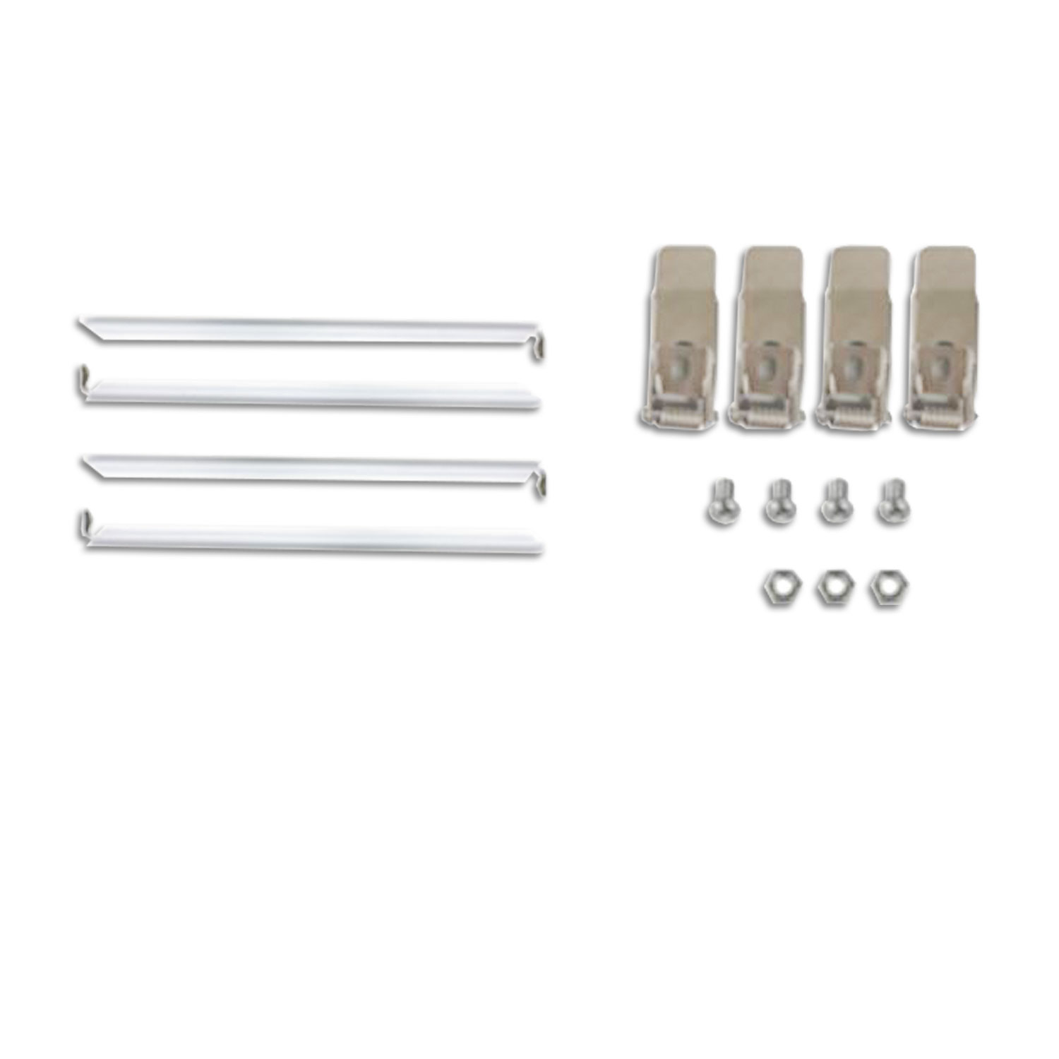 Einbaurahmen weiß RAL 9016, für LED Panels 308x1550, steckbare Schnellmontage