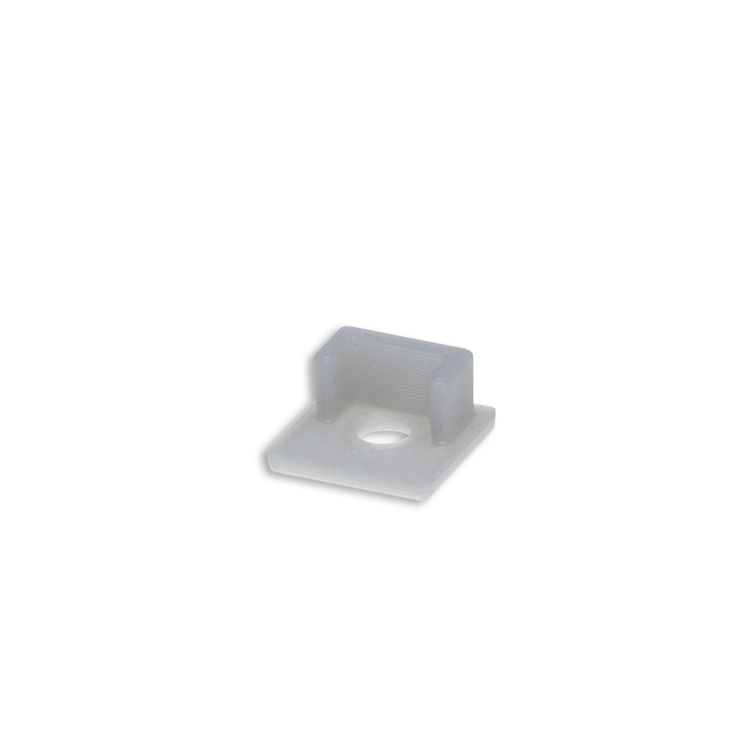 Endkappe EC219 für LED Fliesenprofil UP8, mit Kabeldurchführung