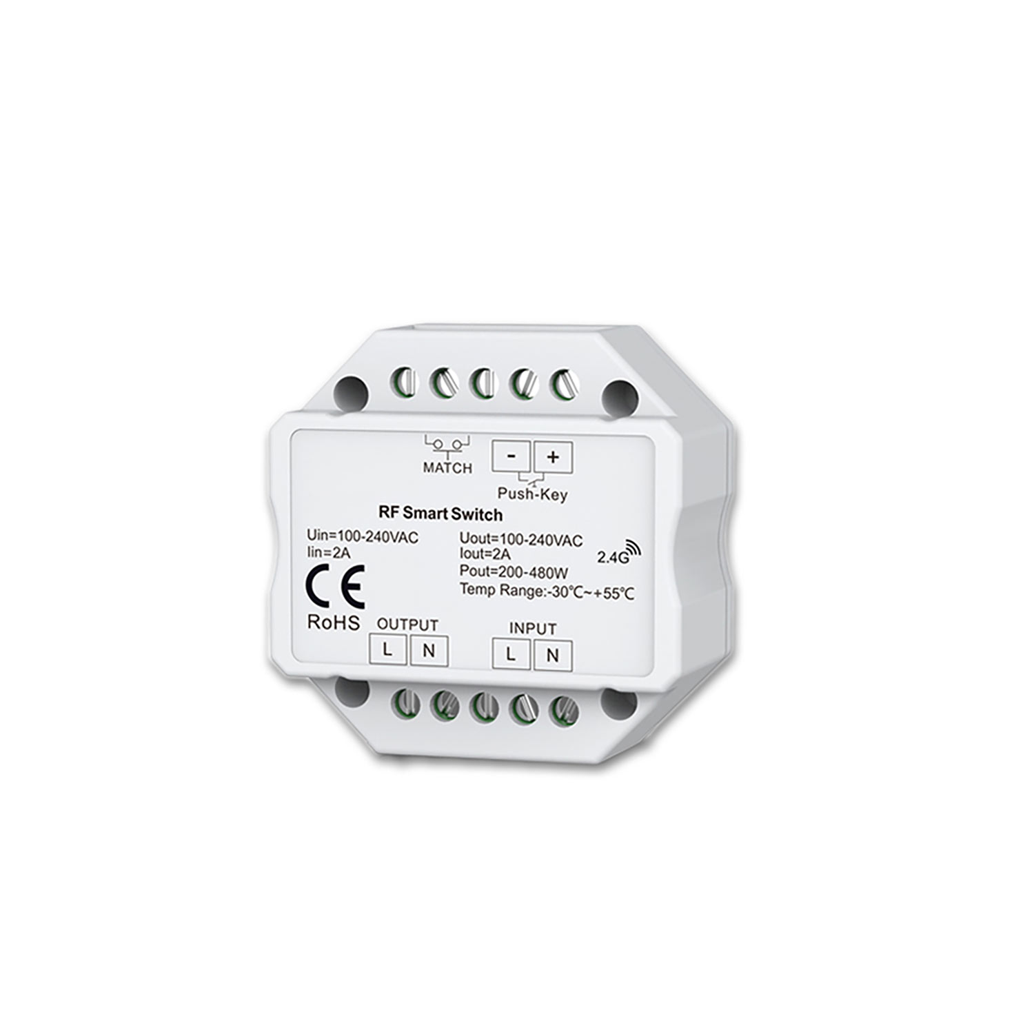 Sys-Pro Push/Funk Mesh-Switch Ein/Aus 100-240V, 720W