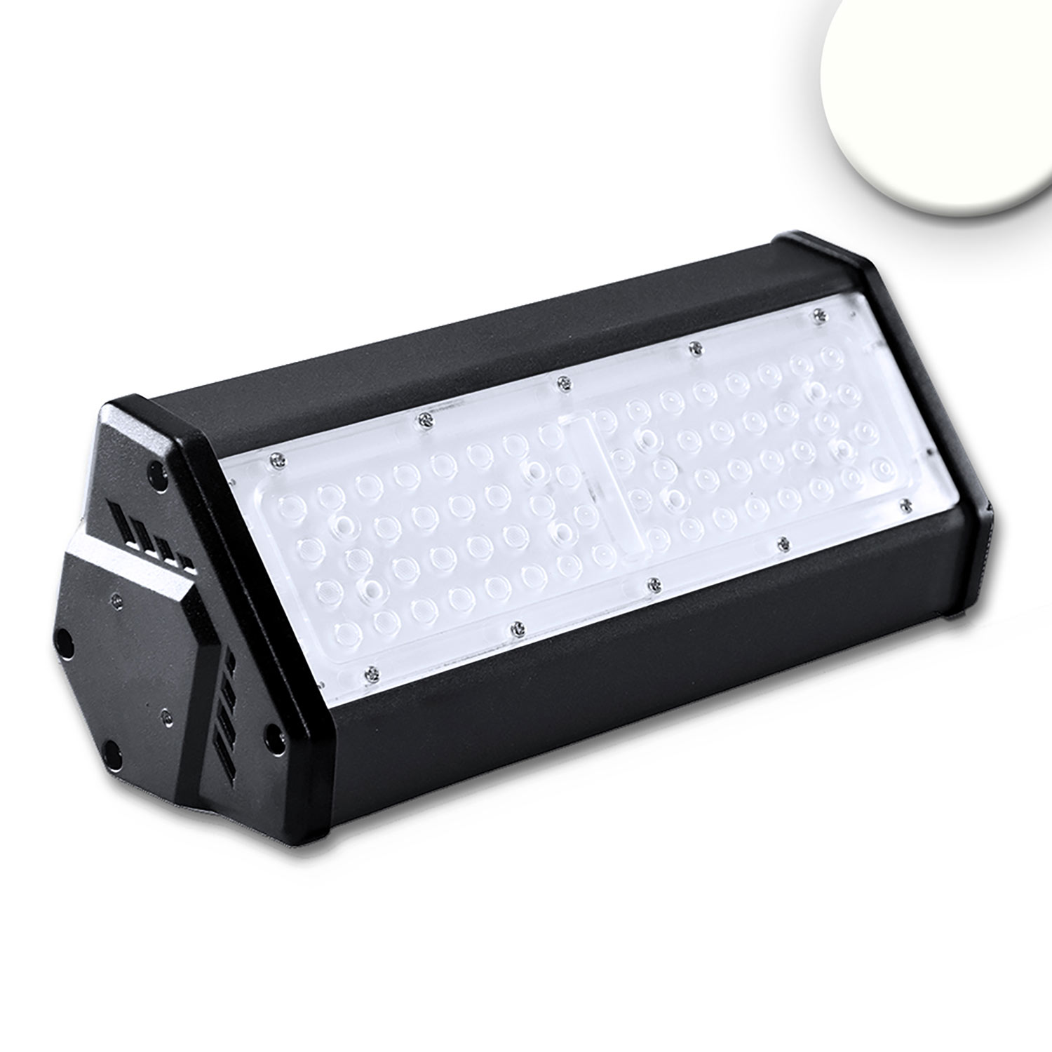 LED Hallenleuchte LN 50W, 30x70°, IK10, IP65, 1-10V dimmbar, neutralweiß