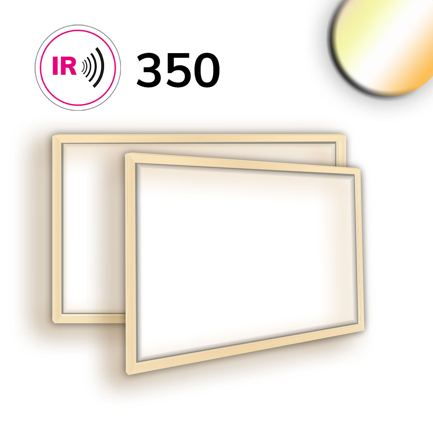 LED Leuchtrahmen H25, Innenformat 500x800mm, 54W, weißdynamisch, CRI92