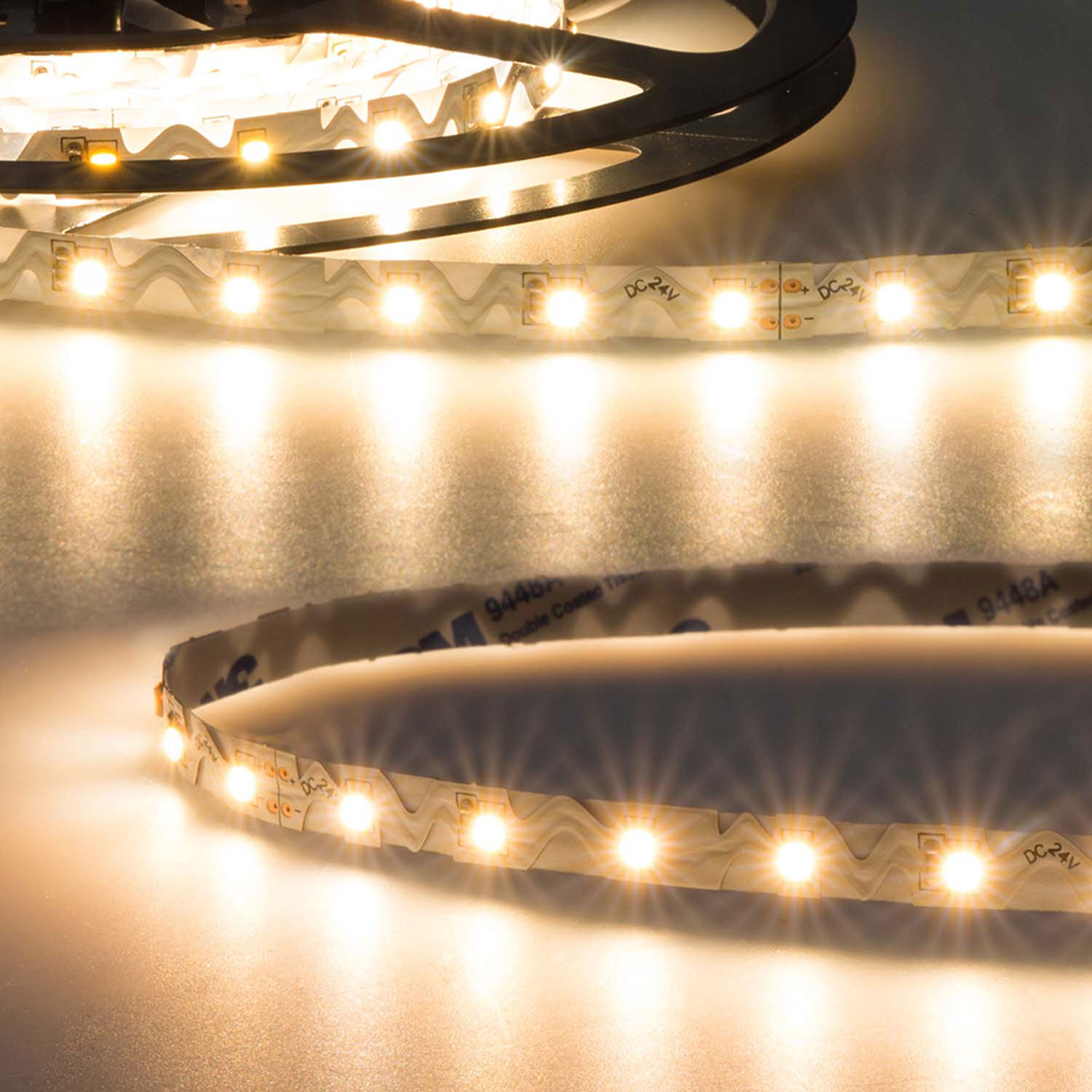 LED CRI930 Flexband Curve, 24V 12W, IP20 3000K, für Winkel und Ecken, 5m Rolle, 60 LED/m