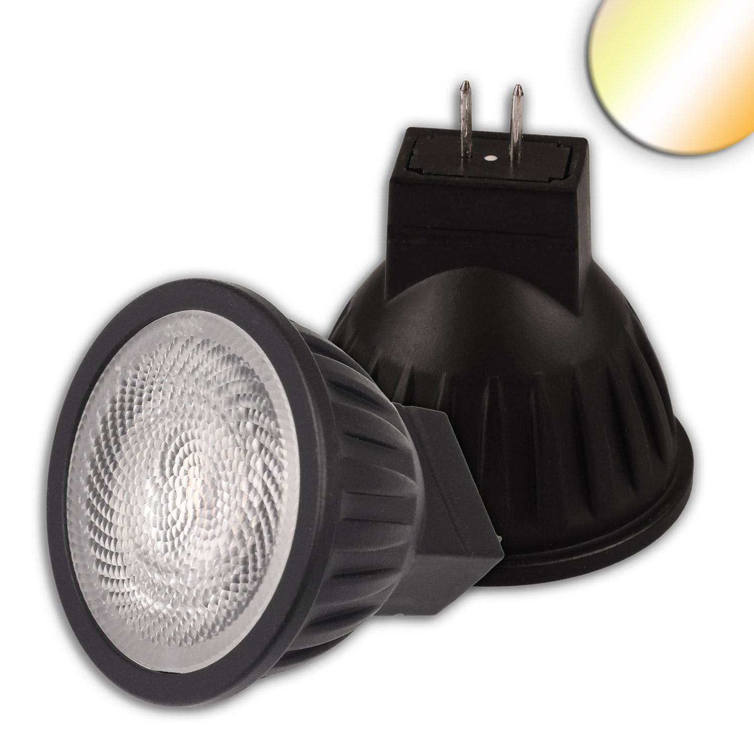 MR11 12V LED Sunset 3.5W, 38°, CRI90, 2200-3000K Dimm-to-warm