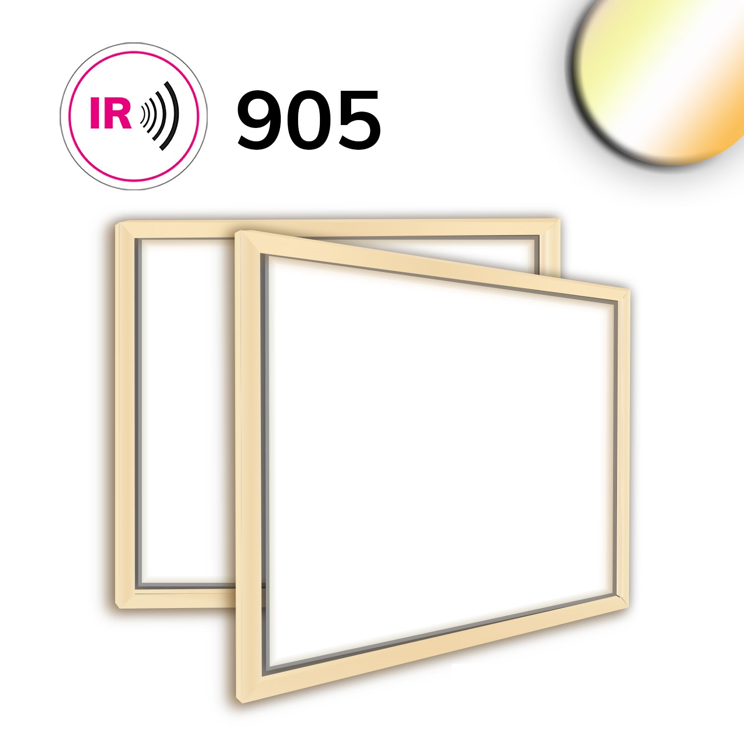 LED Leuchtrahmen H25, Innenformat 900x1000mm, 78W, weißdynamisch, CRI92
