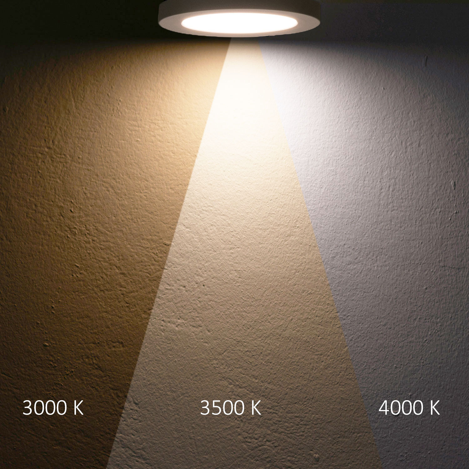 LED Aufbau/Einbauleuchte Flex Pro DN300, 22W, weiß, 120lm/W, 3000|3500|4000K, dimmbar