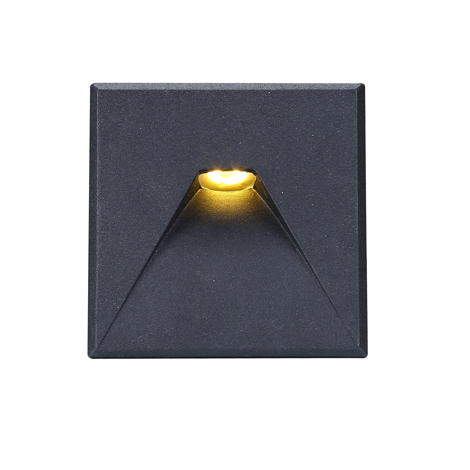 Cover Aluminium eckig 2 schwarz für Sys-Wall68