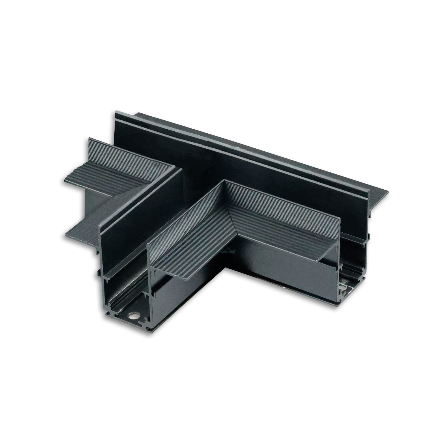 Track48 T-Schiene horizontal für Trockenbauschiene, schwarz, nicht stromführend