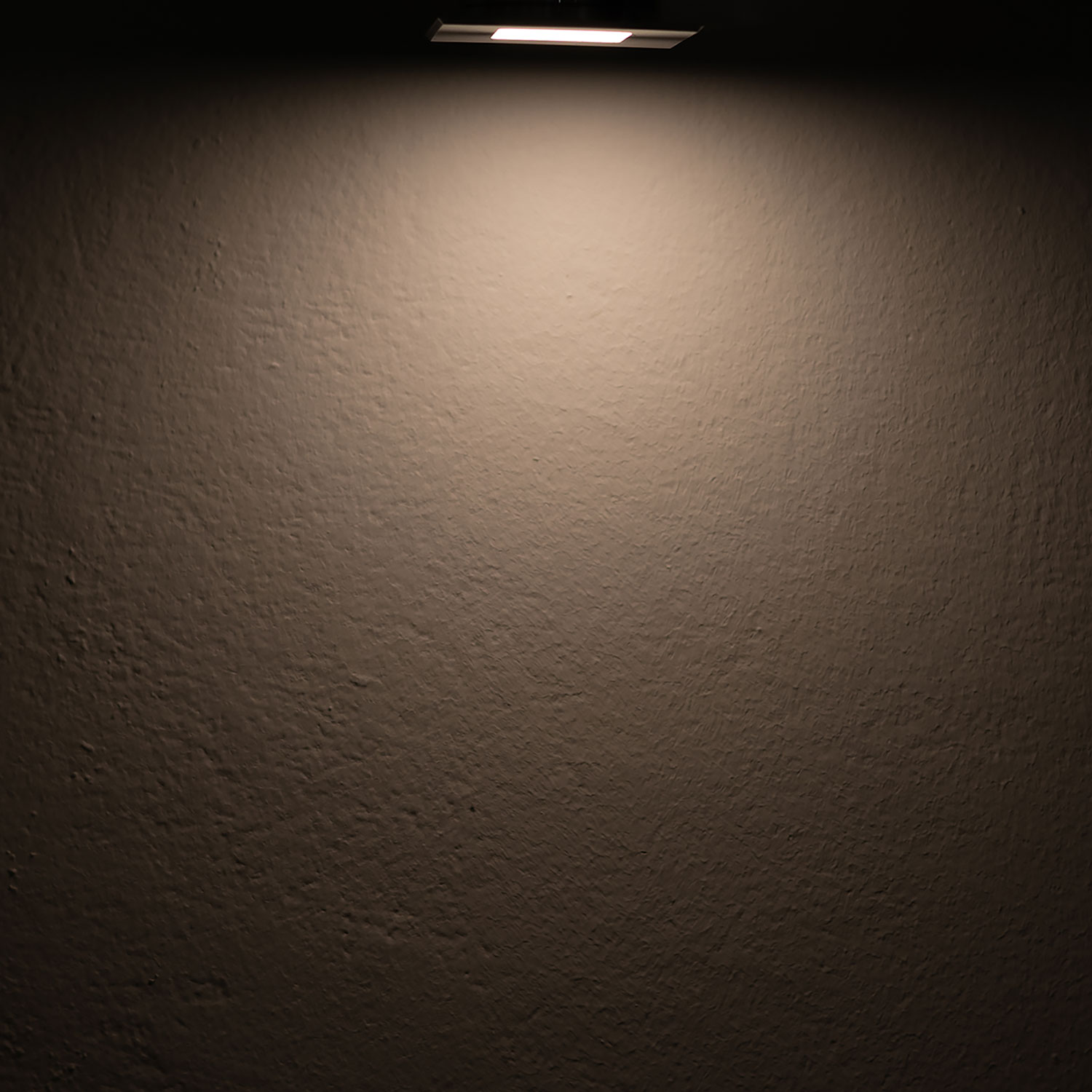 LED Möbeleinbaustrahler MiniAMP schwarz, eckig, 3W, 120°,12V DC warmweiß 3000K, dimmbar