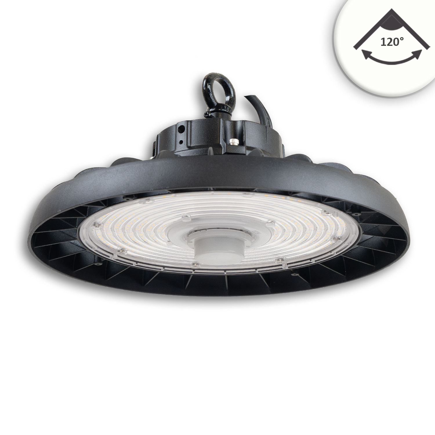 LED Hallenleuchte FL2, PowerSwitch 120W|150W|200W, 120°, IK10, IP65, 1-10V dimmbar, neutralweiß