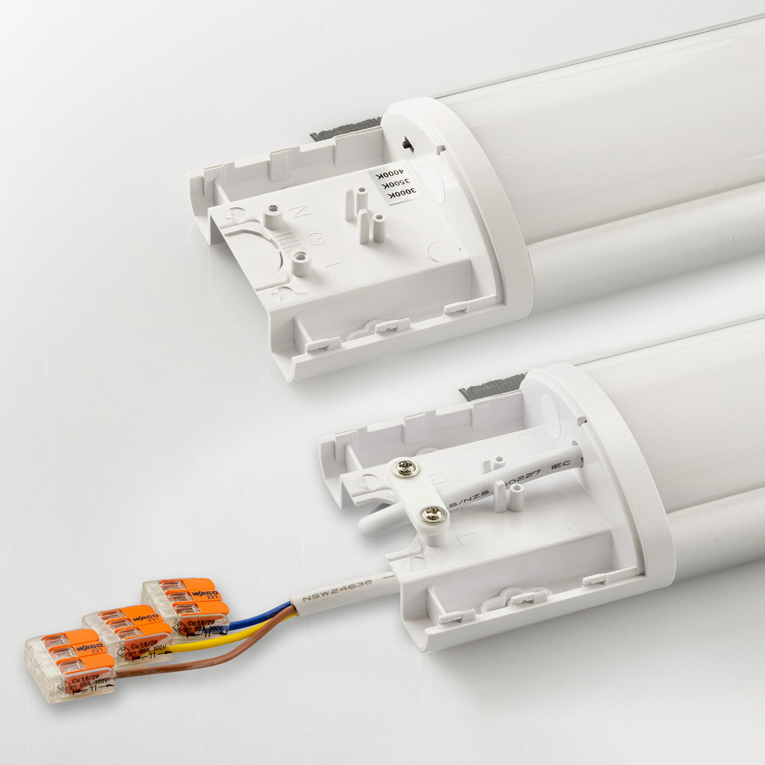 LED Aufbauleuchte 120cm, 40W, IP42, Color Switch 3000|3500|4000K
