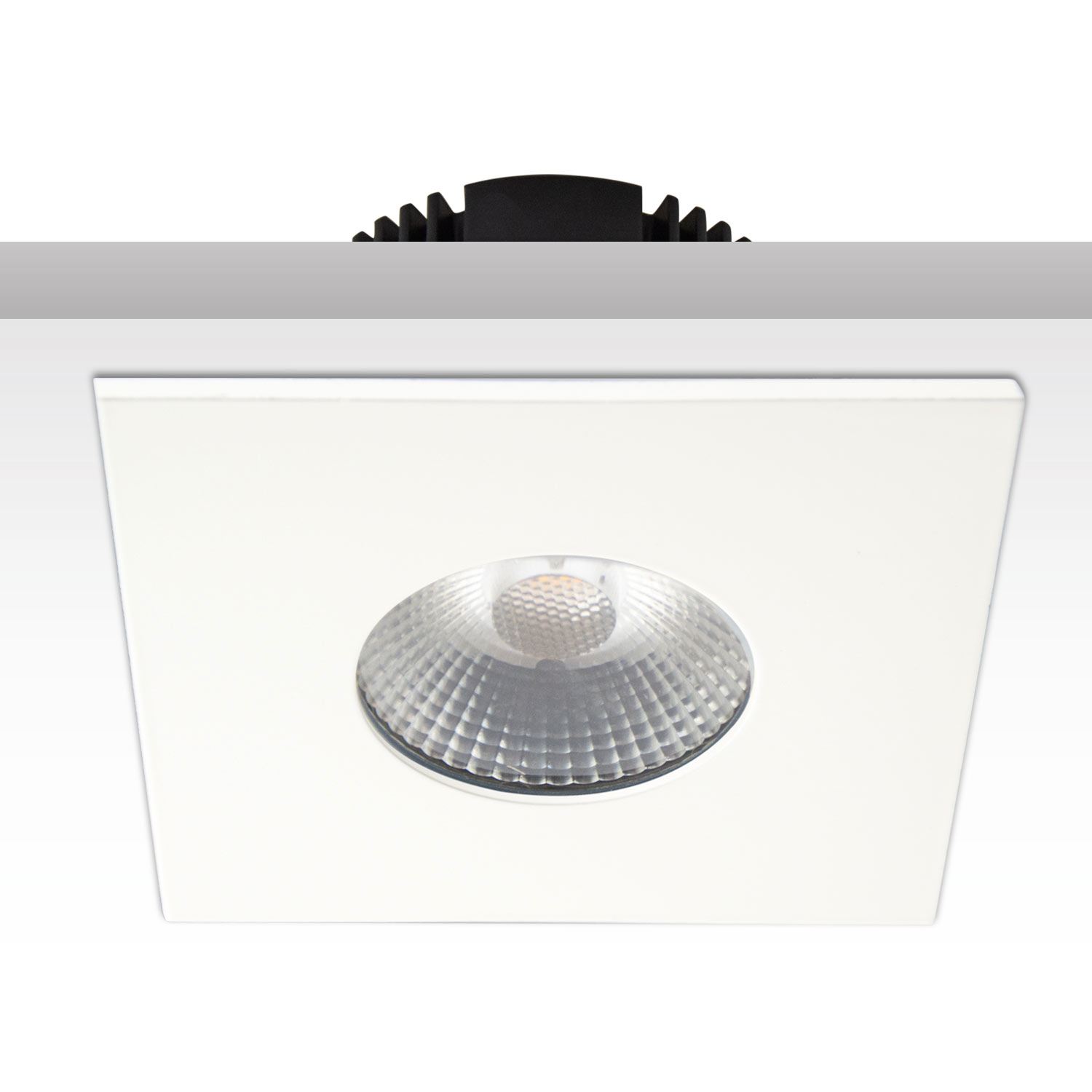 Cover Aluminium eckig weiß matt für Sys-68