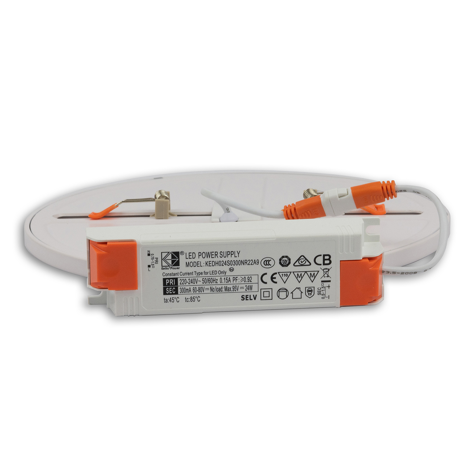 LED Downlight Flex 23W, prismatisch, 120°, Lochausschnitt 50-210mm, neutralweiß, dimmbar