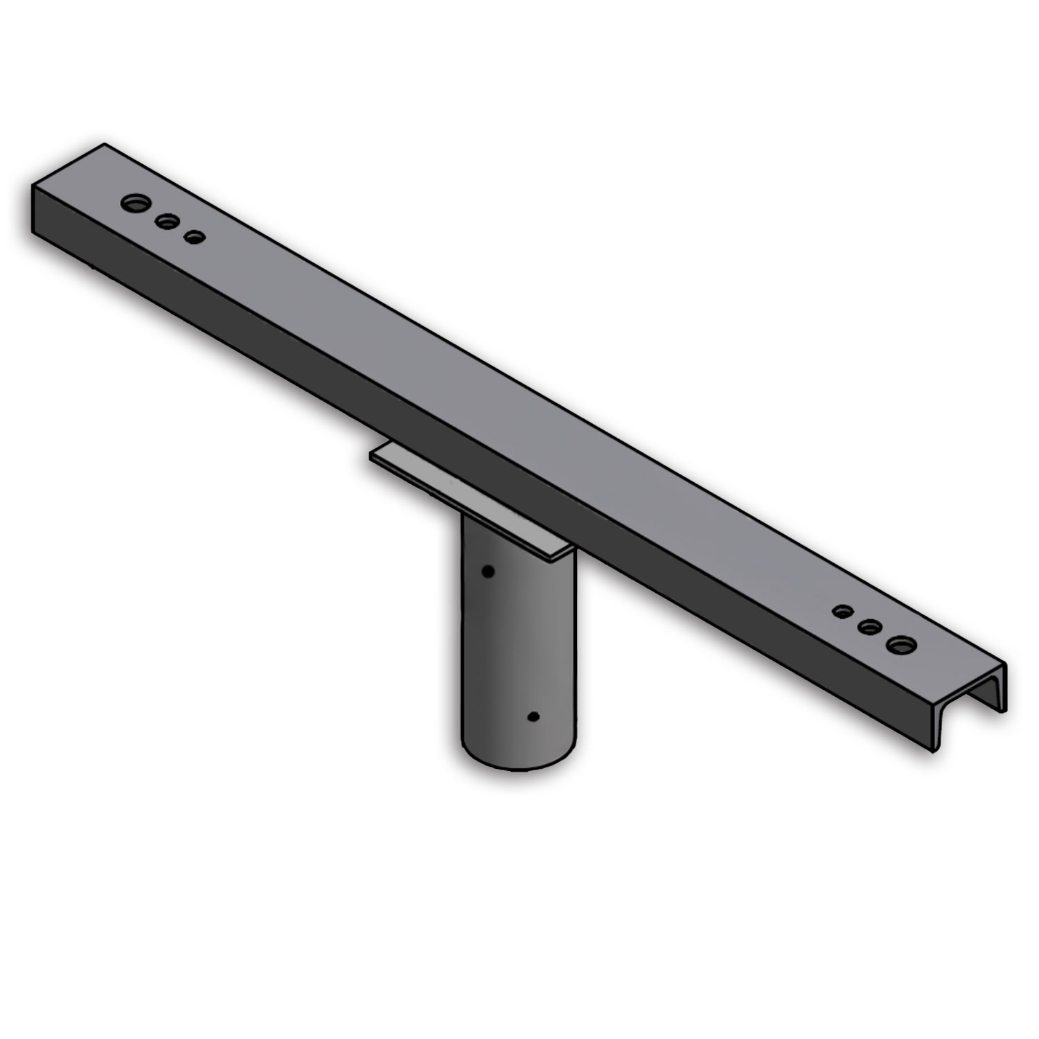 Traverse mit Zopfmaß 76mm für 2 Flutlichter