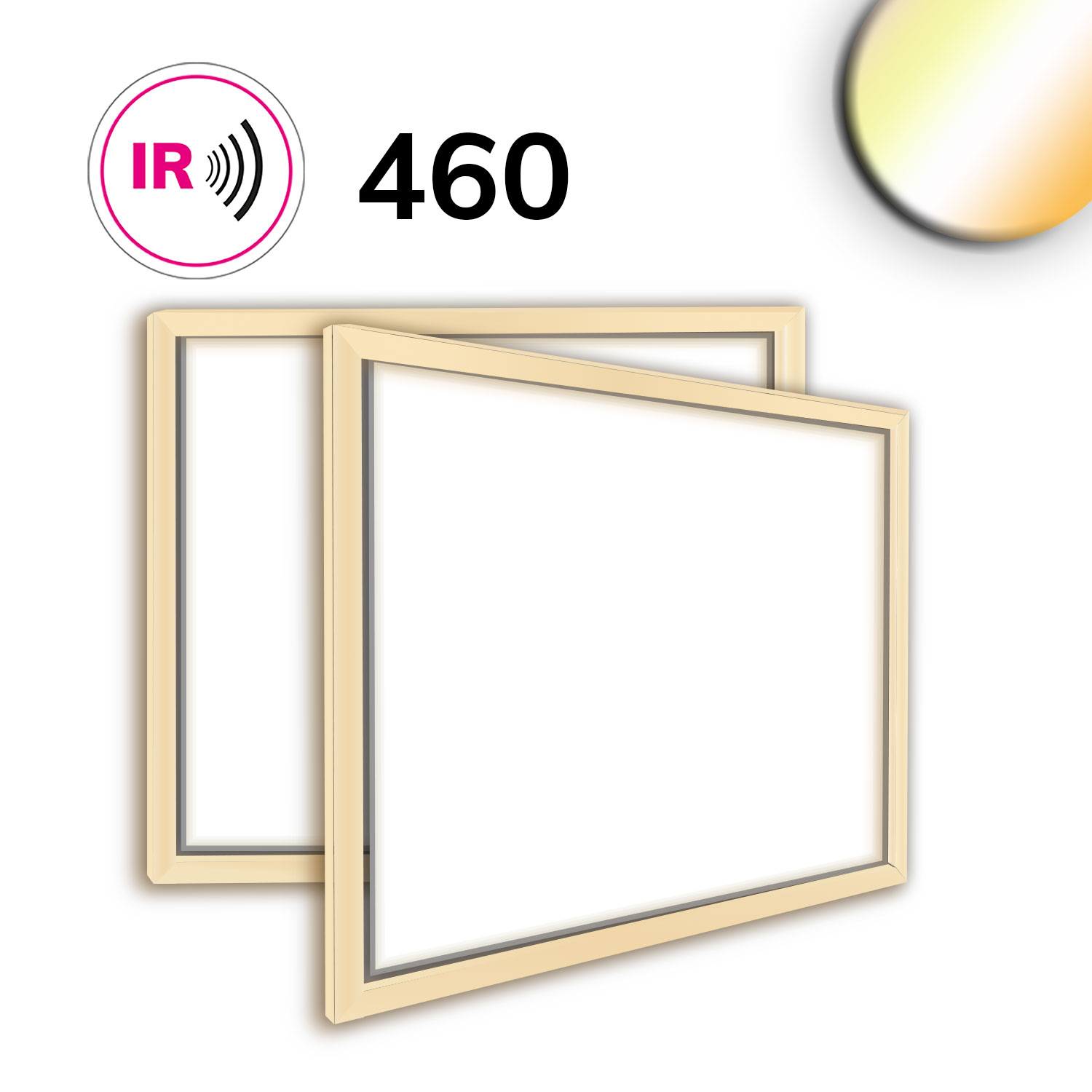 LED Leuchtrahmen H25, Innenformat 592x892mm, 62W, weißdynamisch, CRI92