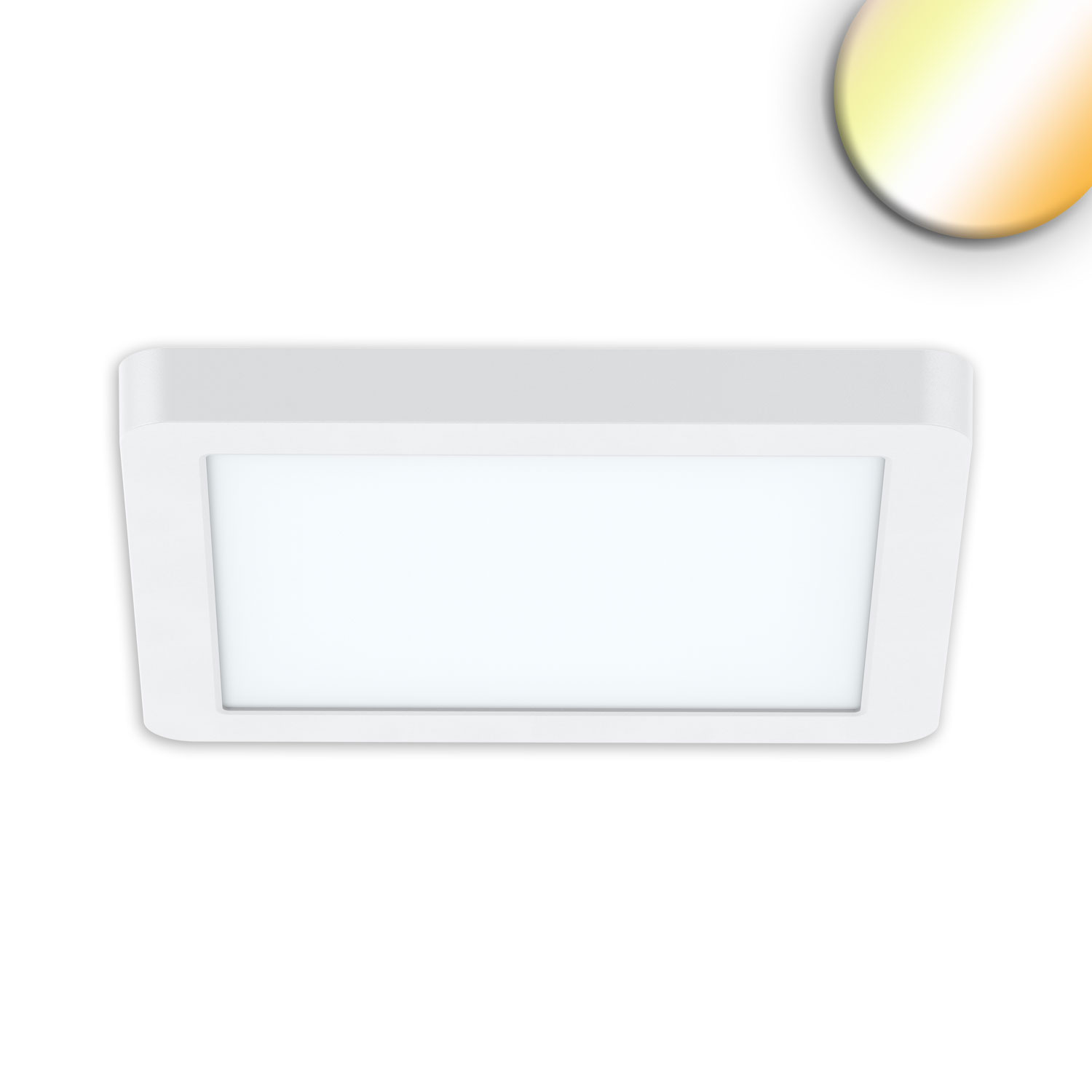 LED Aufbau/Einbauleuchte Flex Pro 235x235, 16W, weiß, 120lm/W, 3000|3500|4000K, dimmbar