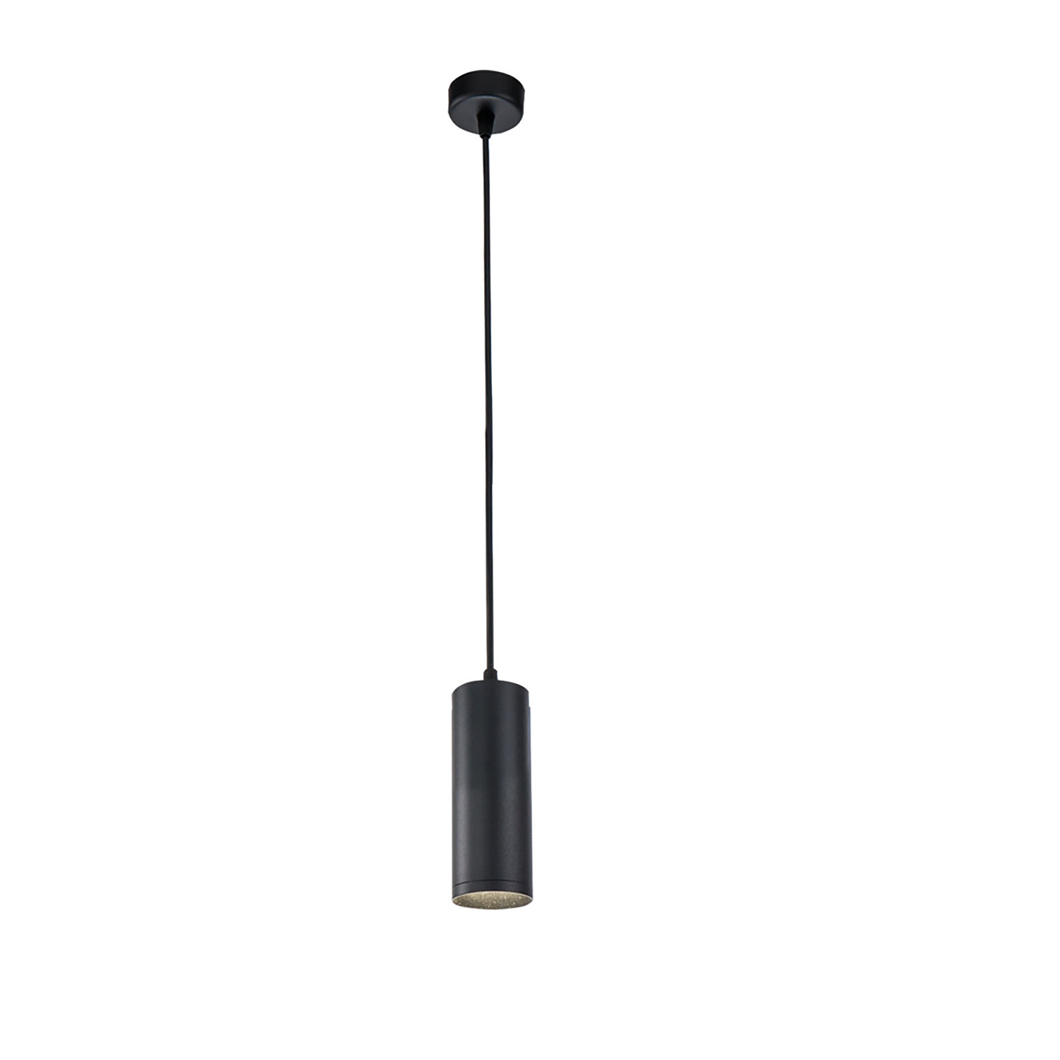 Pendelleuchte 130 GU10, rund, schwarz, exkl. Leuchtmittel