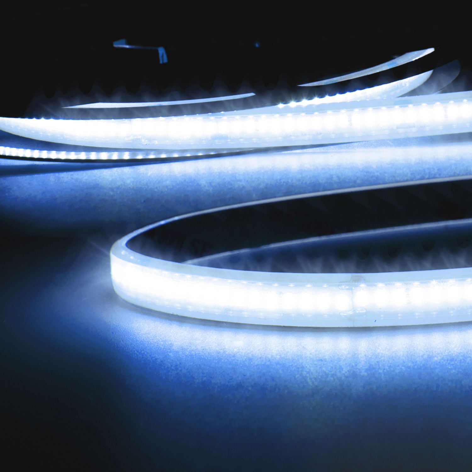 LED AQUA CRI9B Linear 48V Flexband, 8W, IP68, blau, 30m Rolle, 240 LED/m