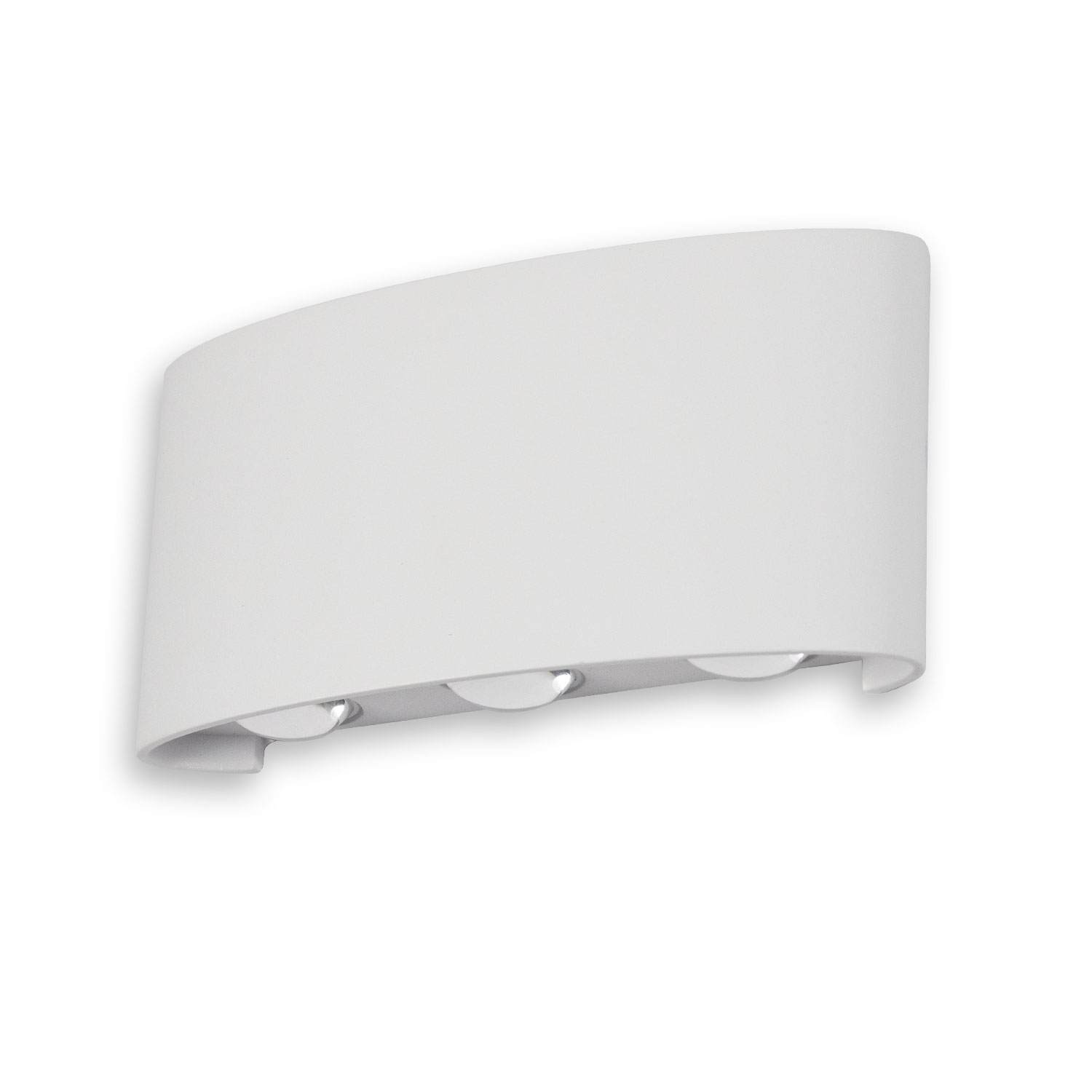 LED Wandleuchte Up&Down 6*1W CREE, IP54, sandweiß, warmweiß